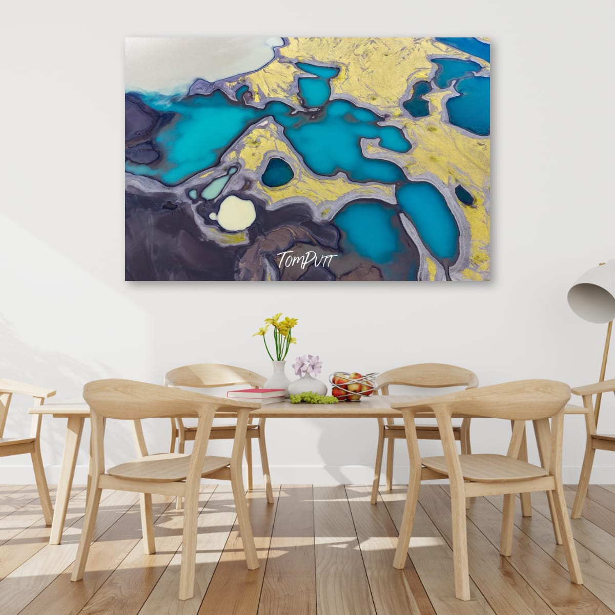 Abstraction in Blue and Gold