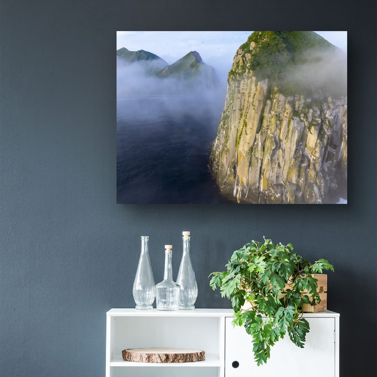 Fog-Swept Bluff