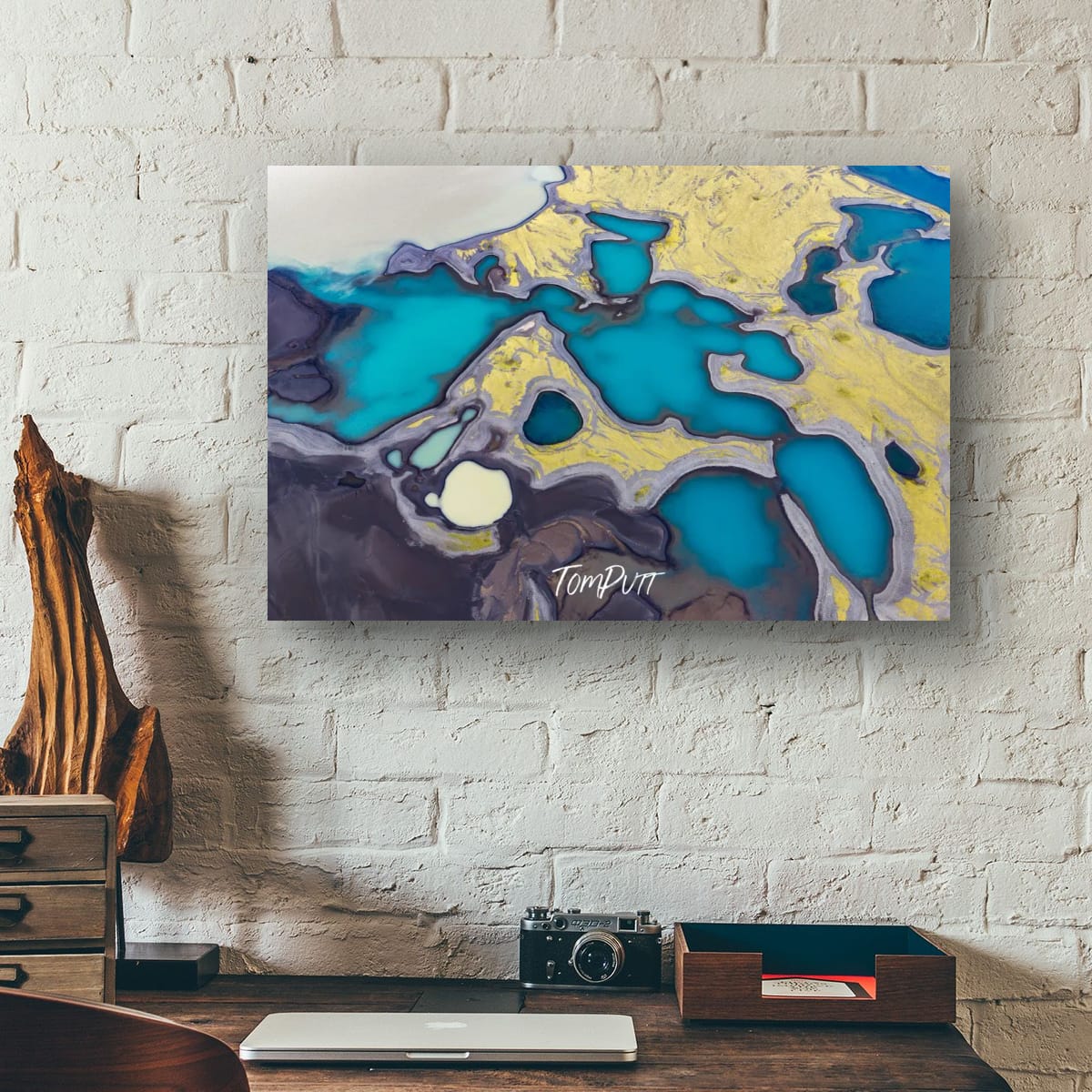Abstraction in Blue and Gold