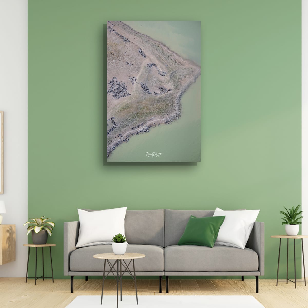 Pale Green Shoreline, Lake Eyre, SA