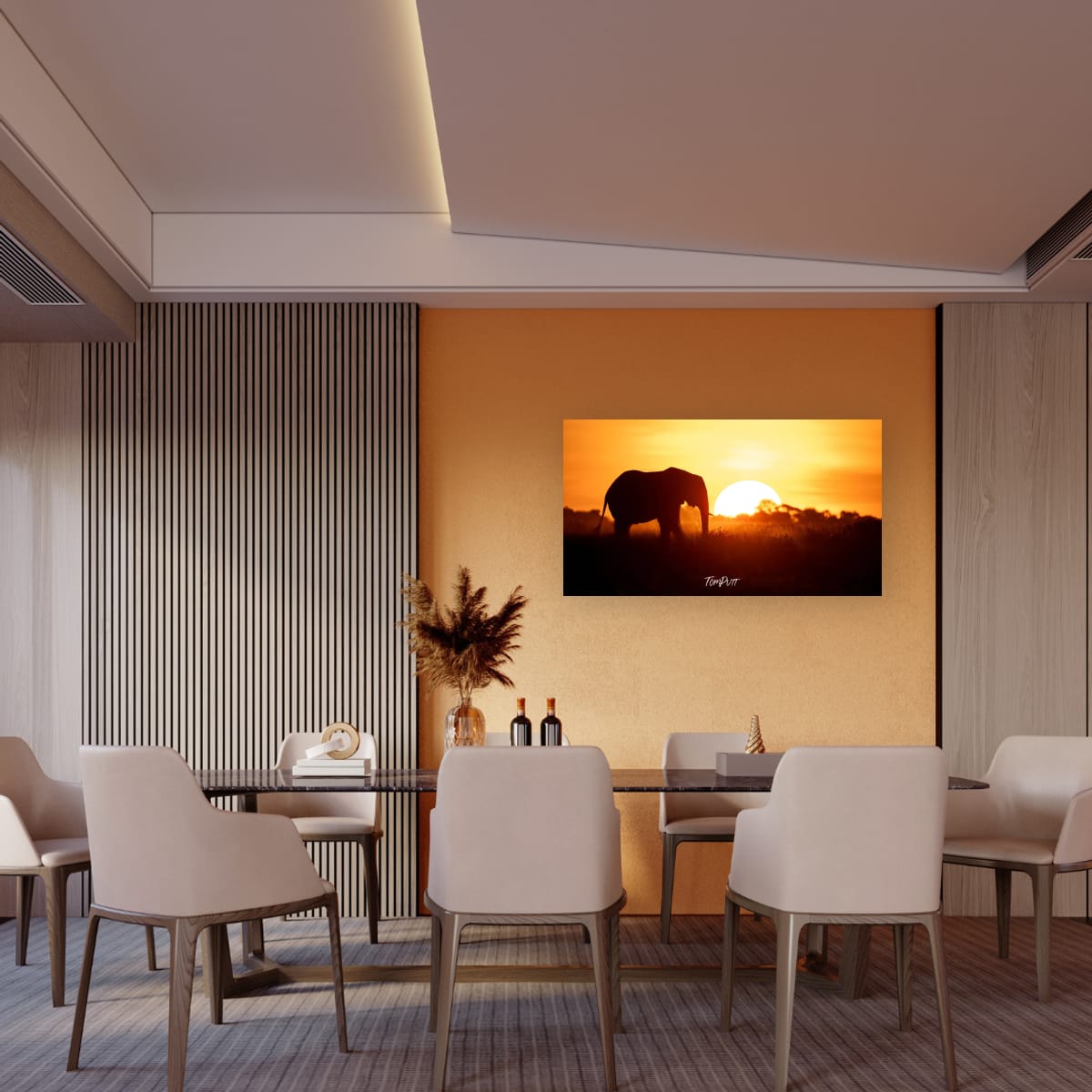 Savanna Sunset and Silhouette