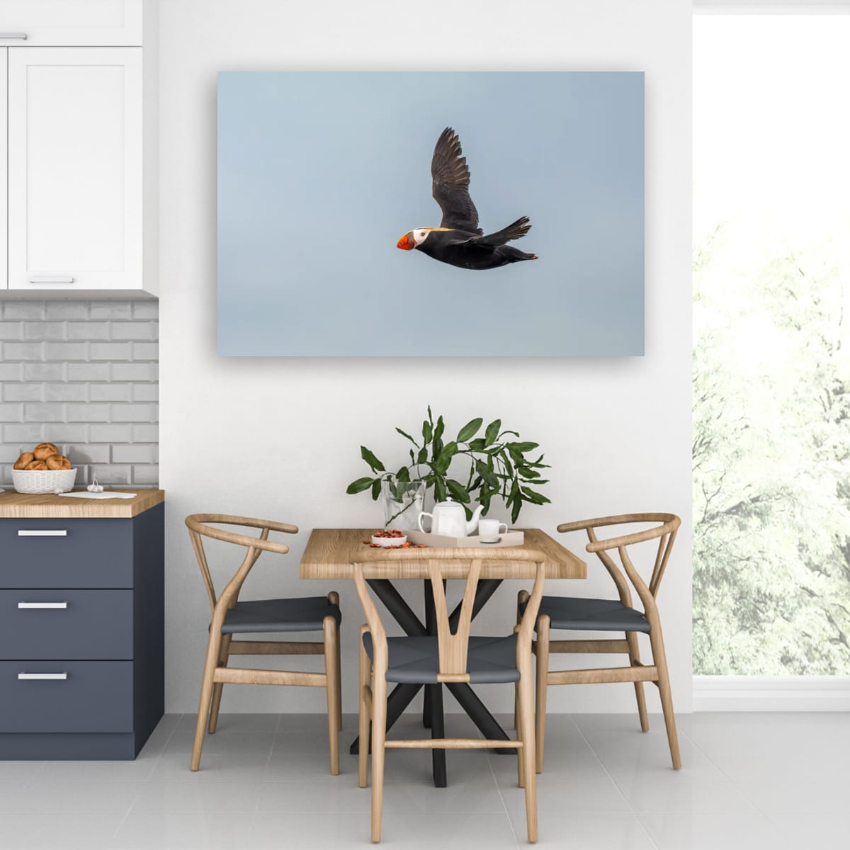 Blue Sky Flight: Tufted Puffin