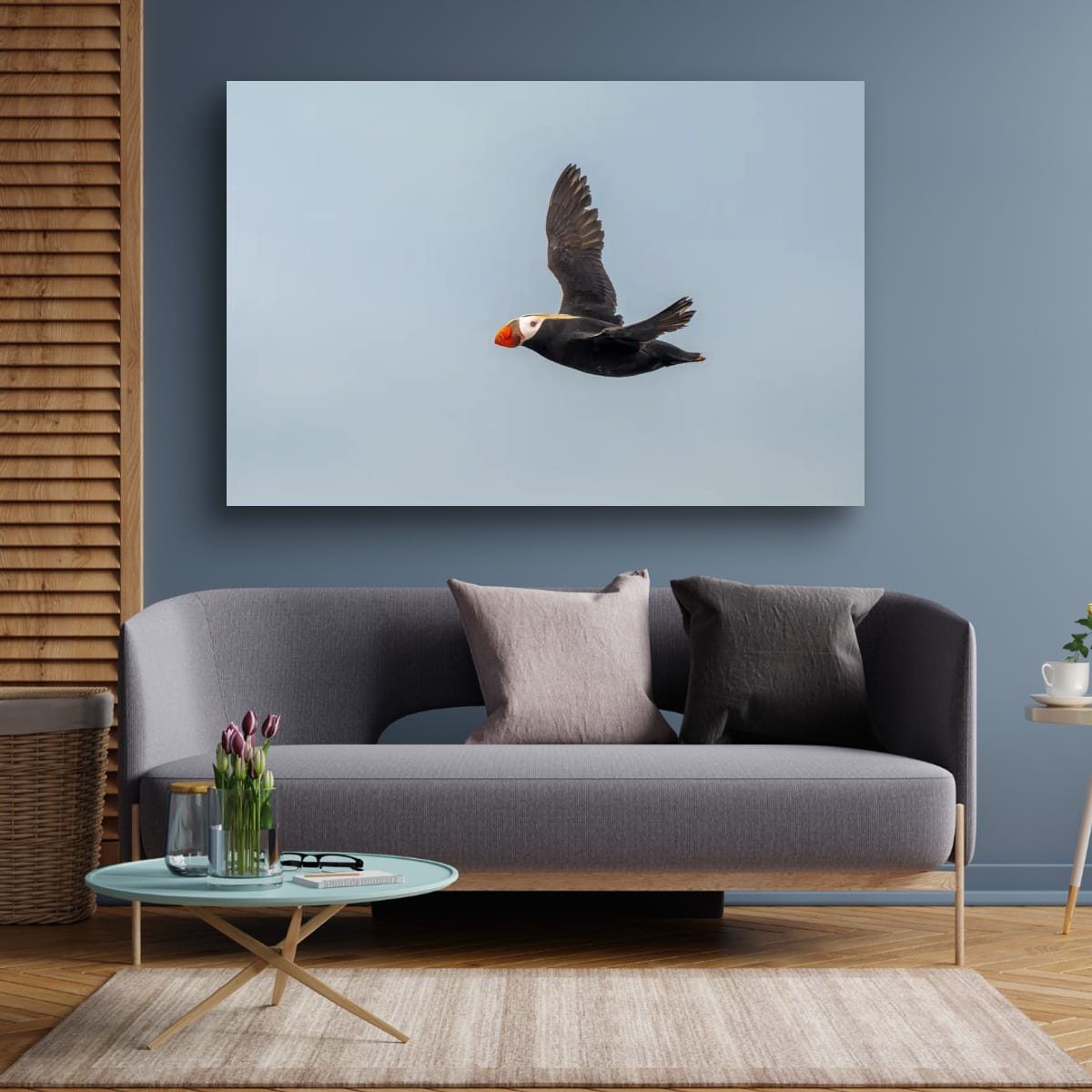 Blue Sky Flight: Tufted Puffin