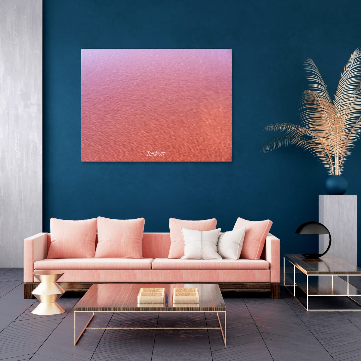 Pink Canvas Lake Eyre