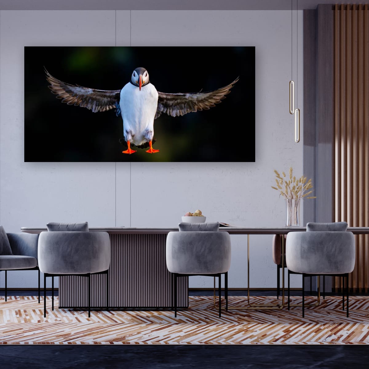 Levitating Atlantic Puffin