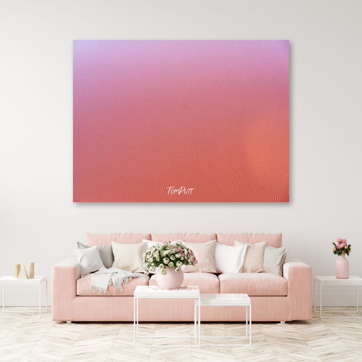 Pink Canvas Lake Eyre