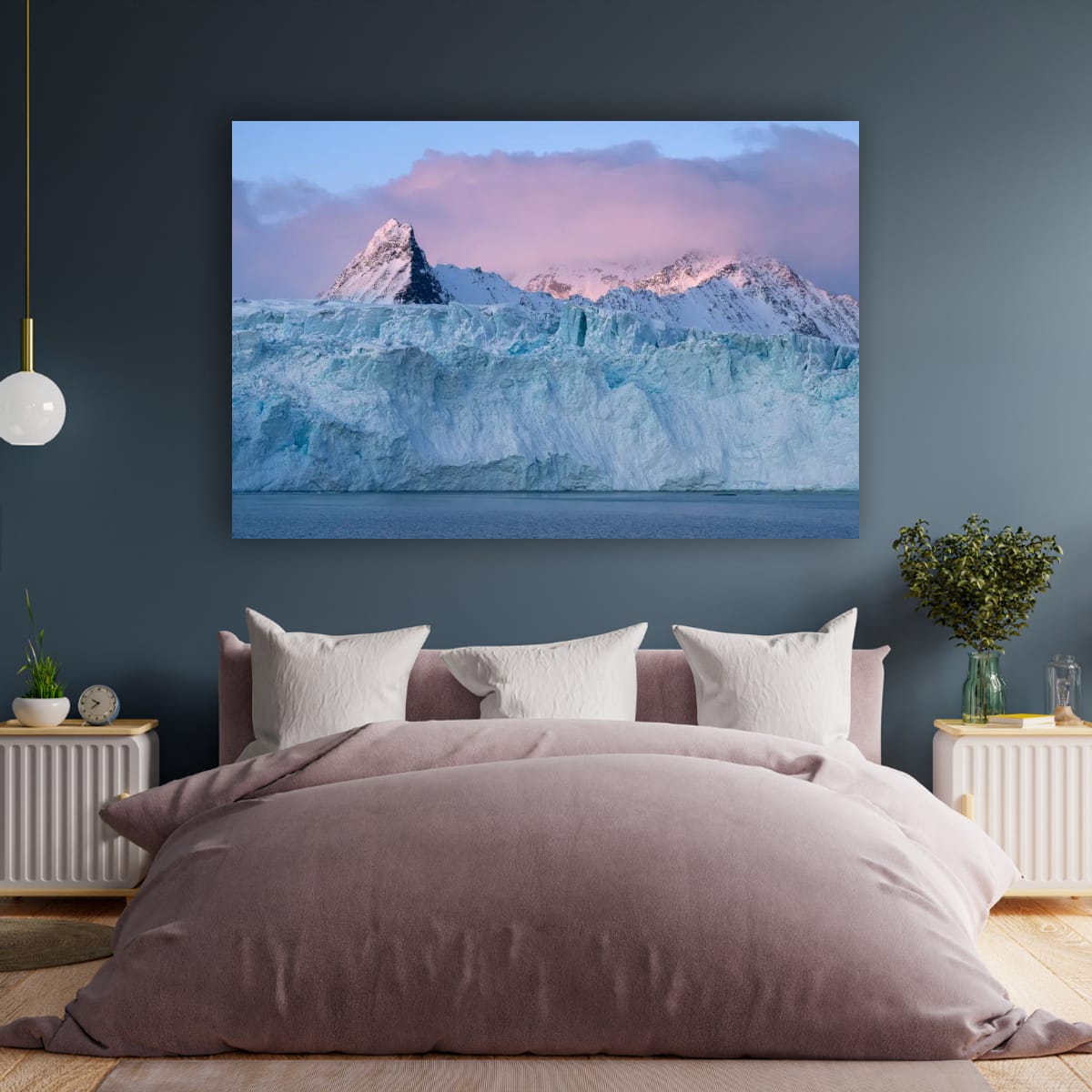 Svalbard Summit Glow