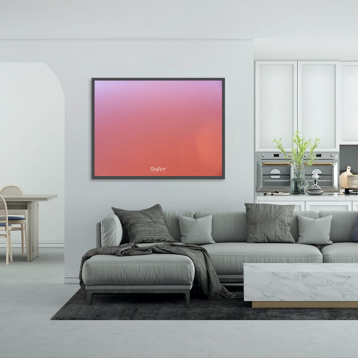 Pink Canvas Lake Eyre