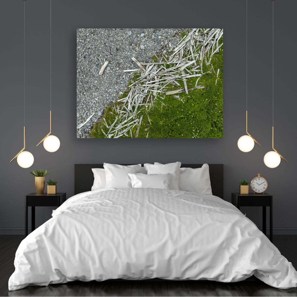 Driftwood, Stone and Moss