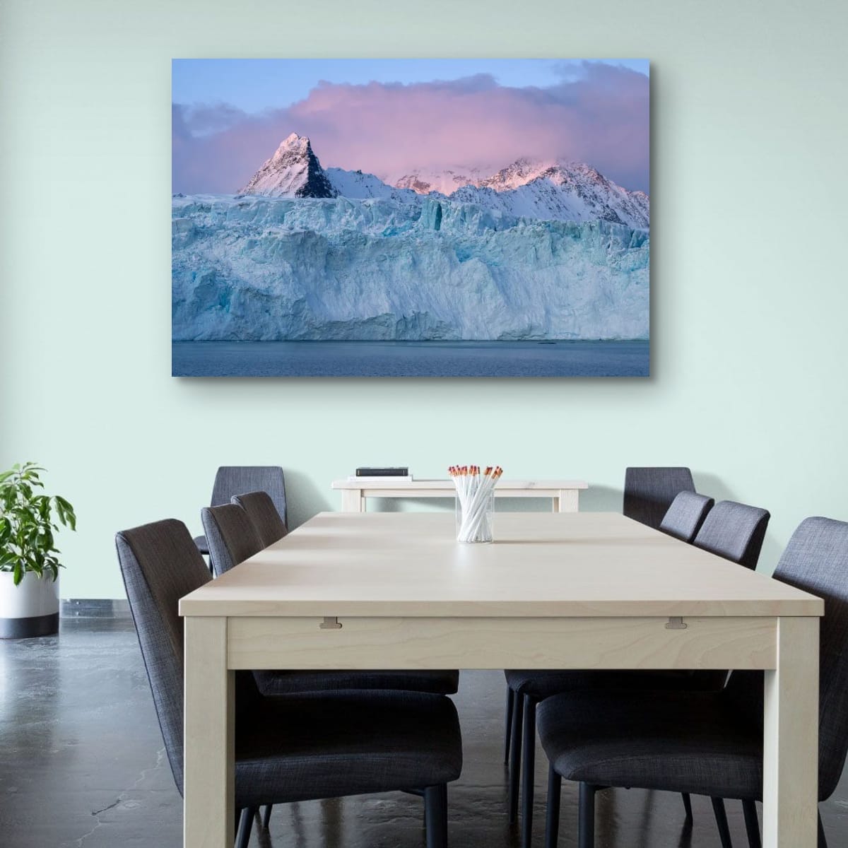 Svalbard Summit Glow