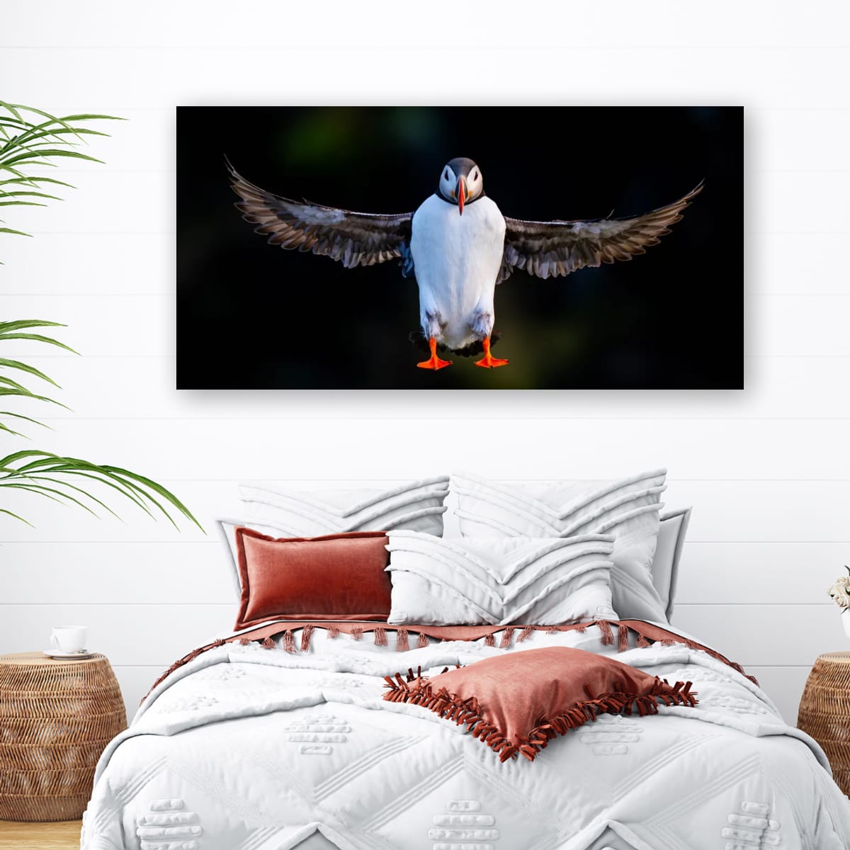 Levitating Atlantic Puffin