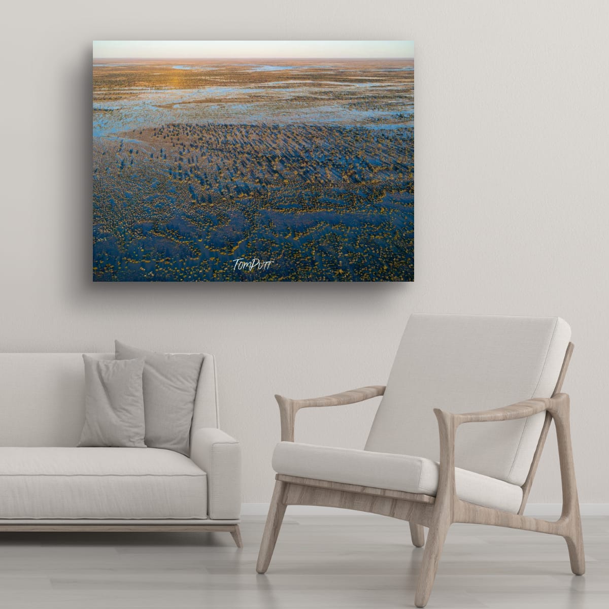 Desert Tides at Dawn. Simpson Desert