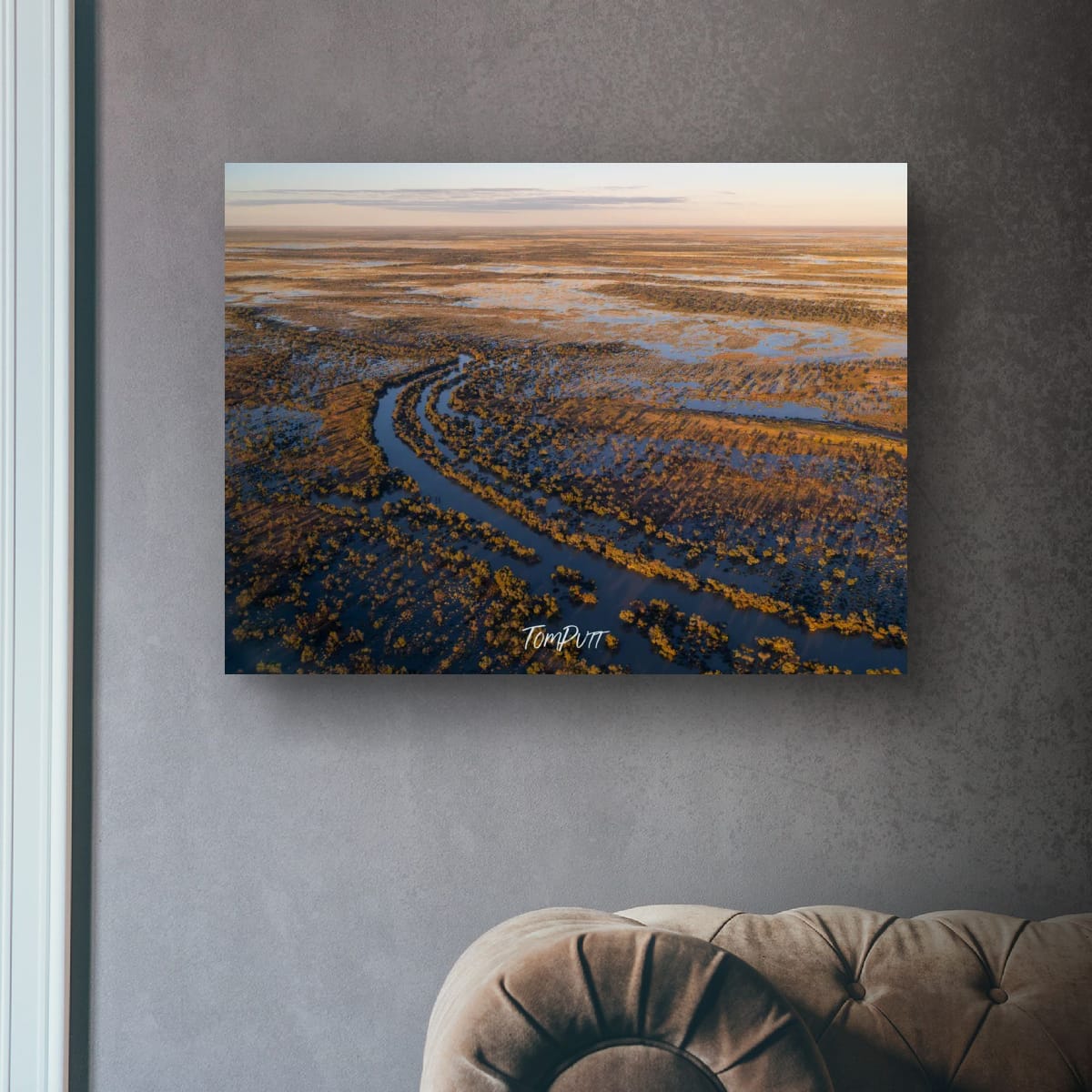 Desert River Bend. Simpson Desert