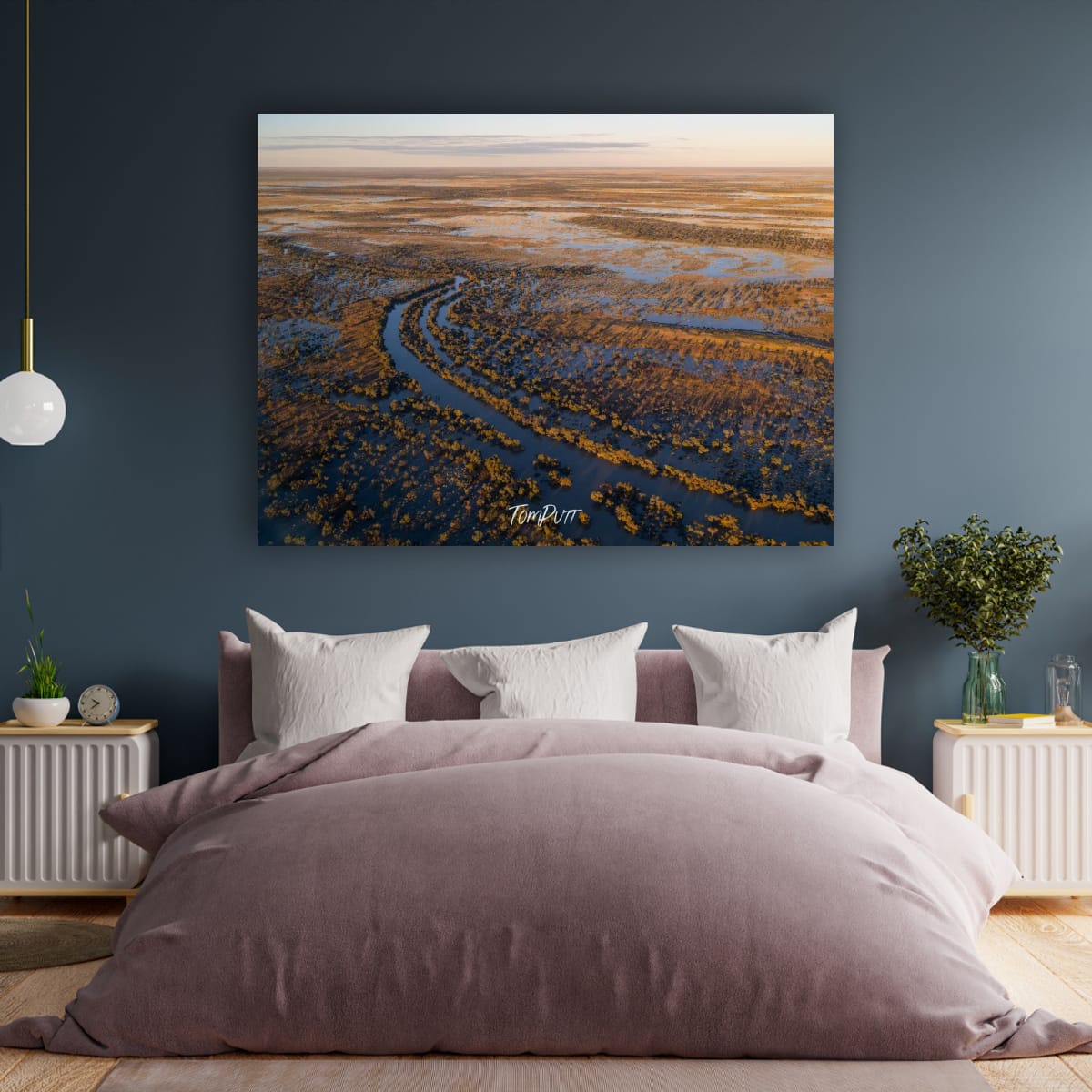 Desert River Bend. Simpson Desert