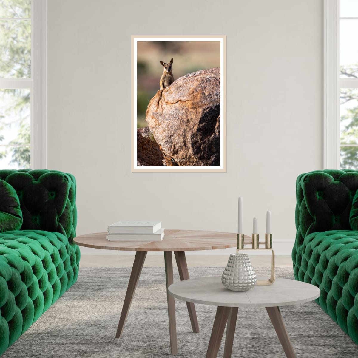 Blend In. Purple-Necked Rock Wallaby