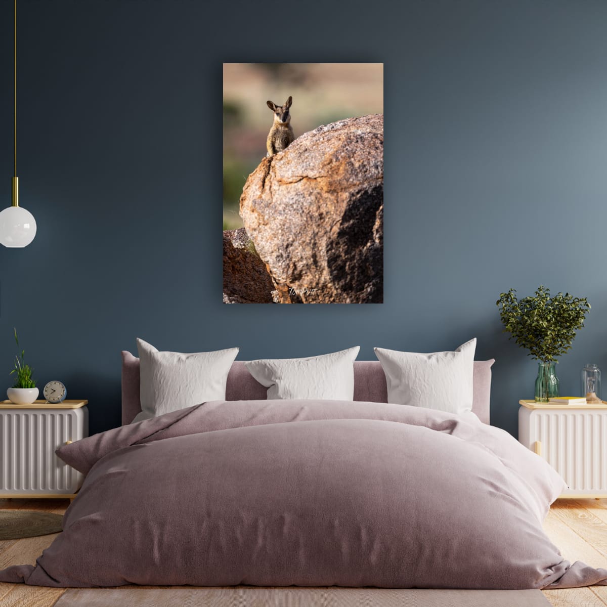 Blend In. Purple-Necked Rock Wallaby