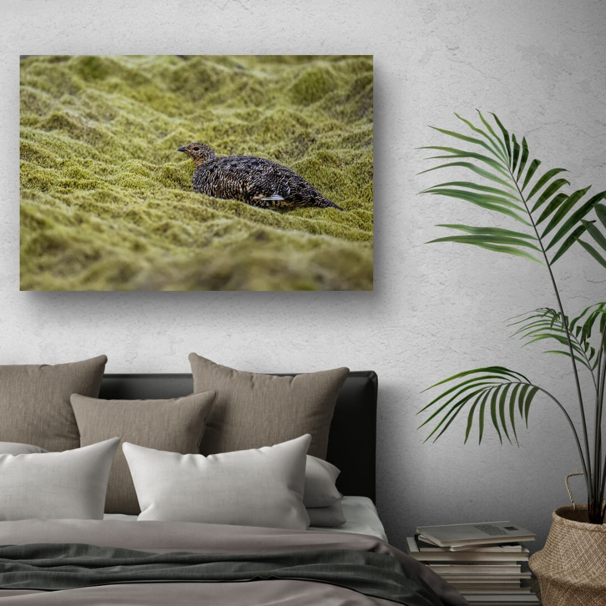 Green Waves. Rock Ptarmigan
