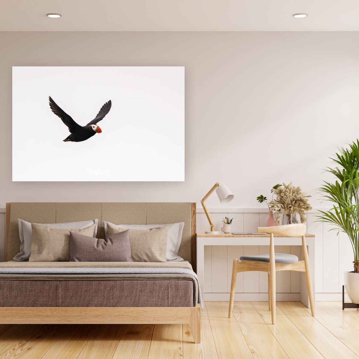 Happy Flyer: Tufted Puffin