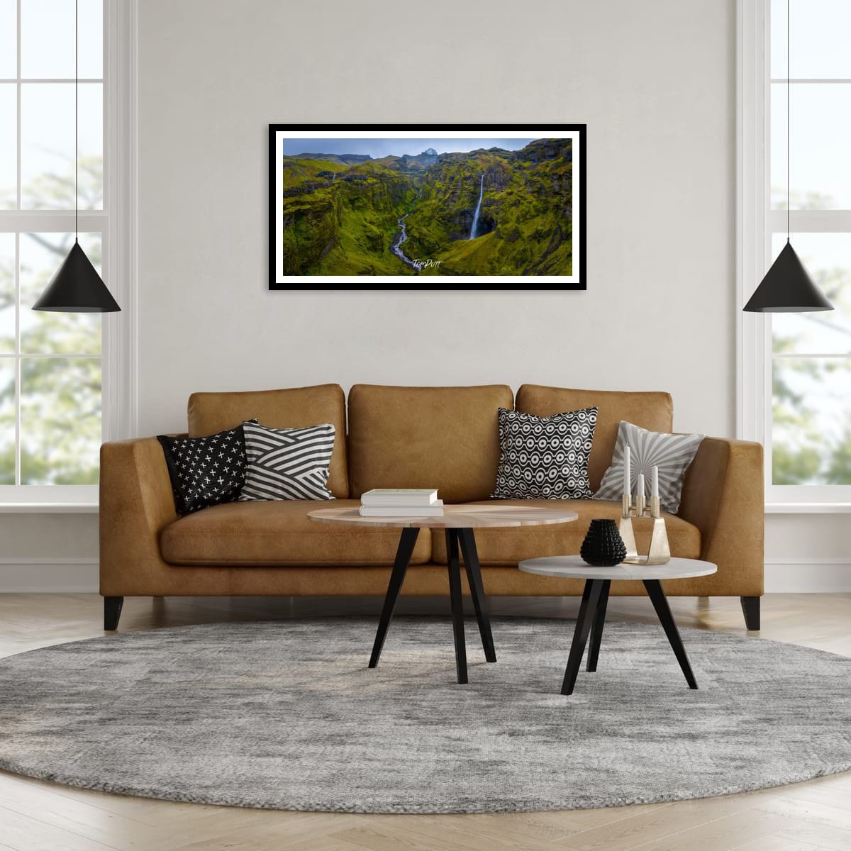 Mulagljufur Canyon Panorama, Iceland