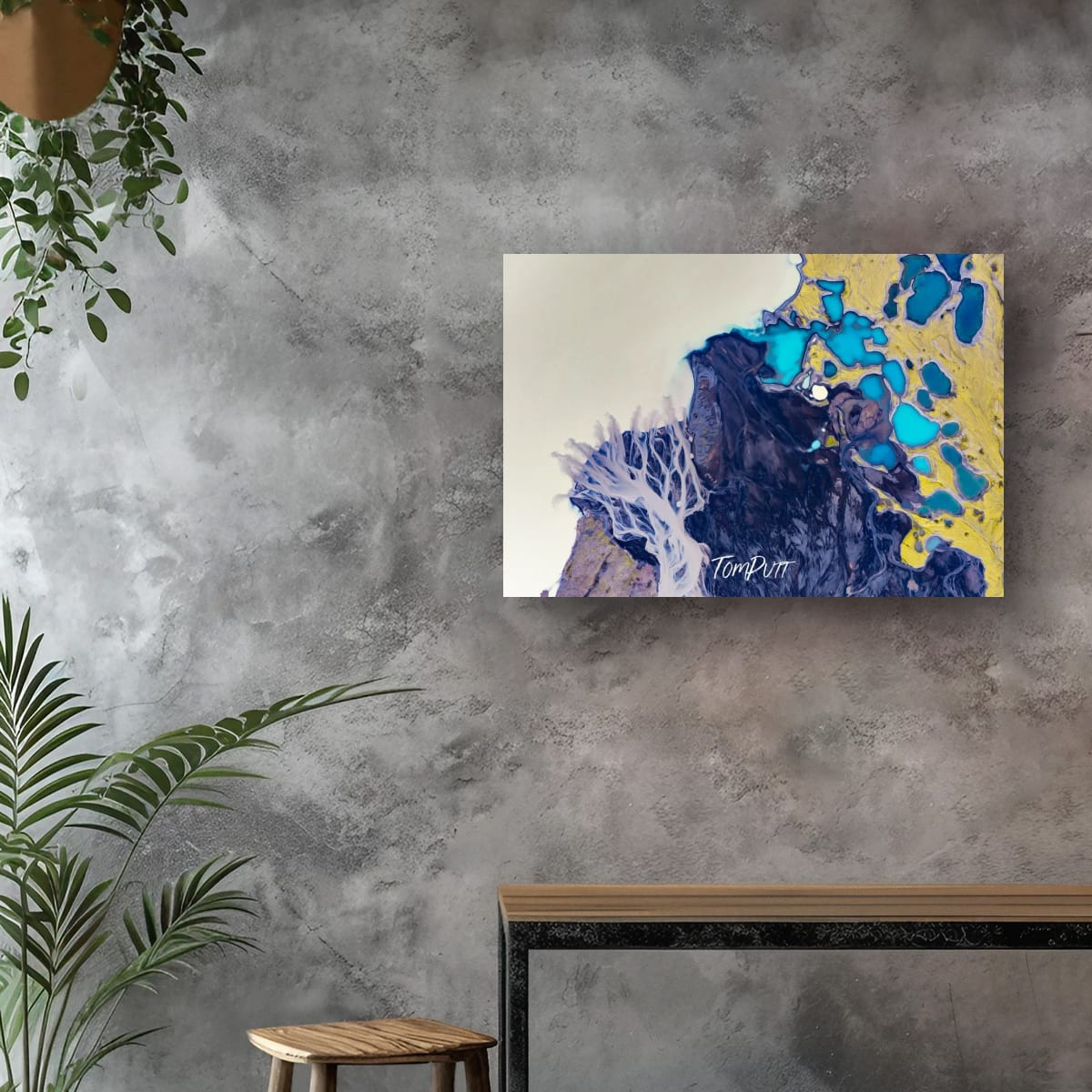 Icelandic Indigo, Glacial Gold
