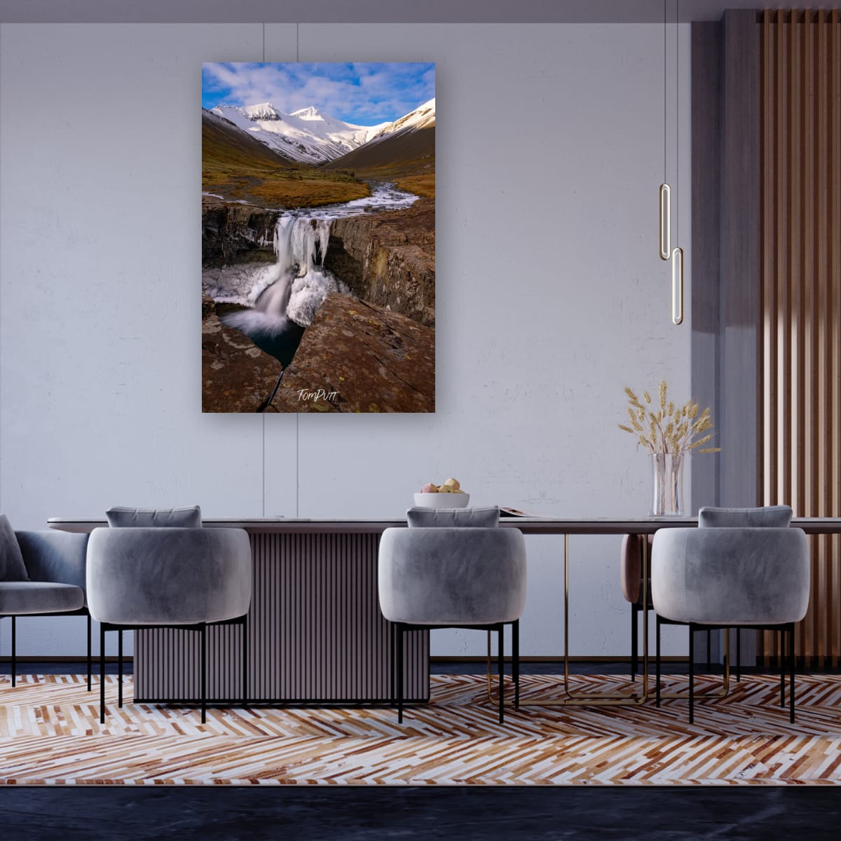 Frozen Cascade, Iceland