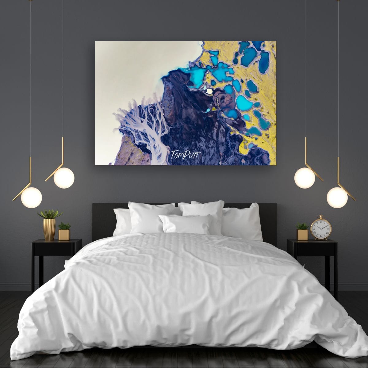 Icelandic Indigo, Glacial Gold