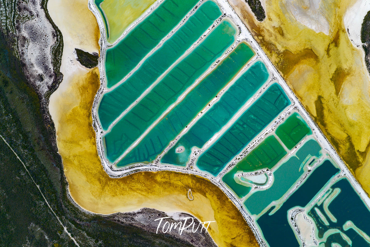 Gypsum Mine from above, Sandy Bay, Western Australia