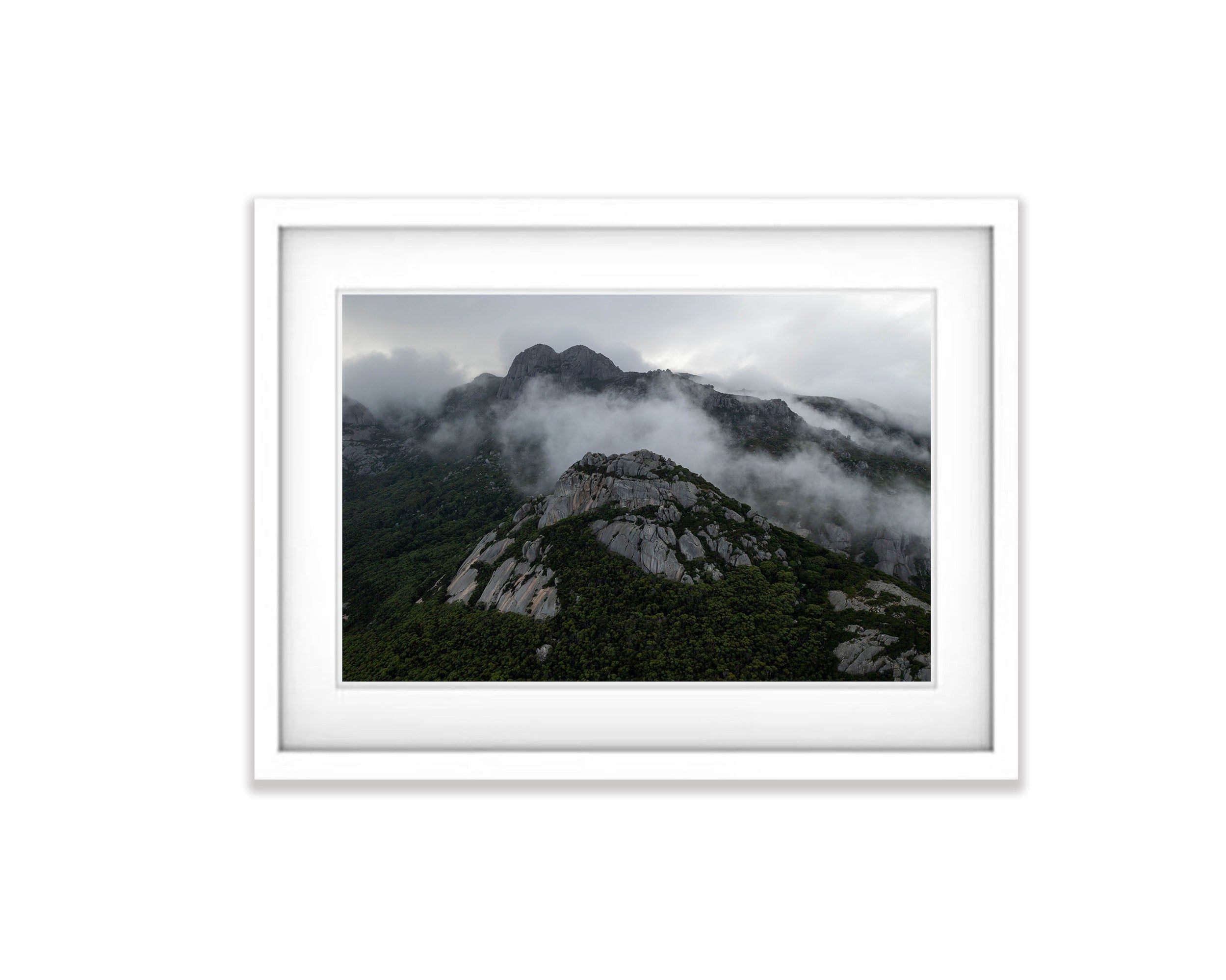 Mist amongst Mt Strzelecki, Flinders Island, Tasmania