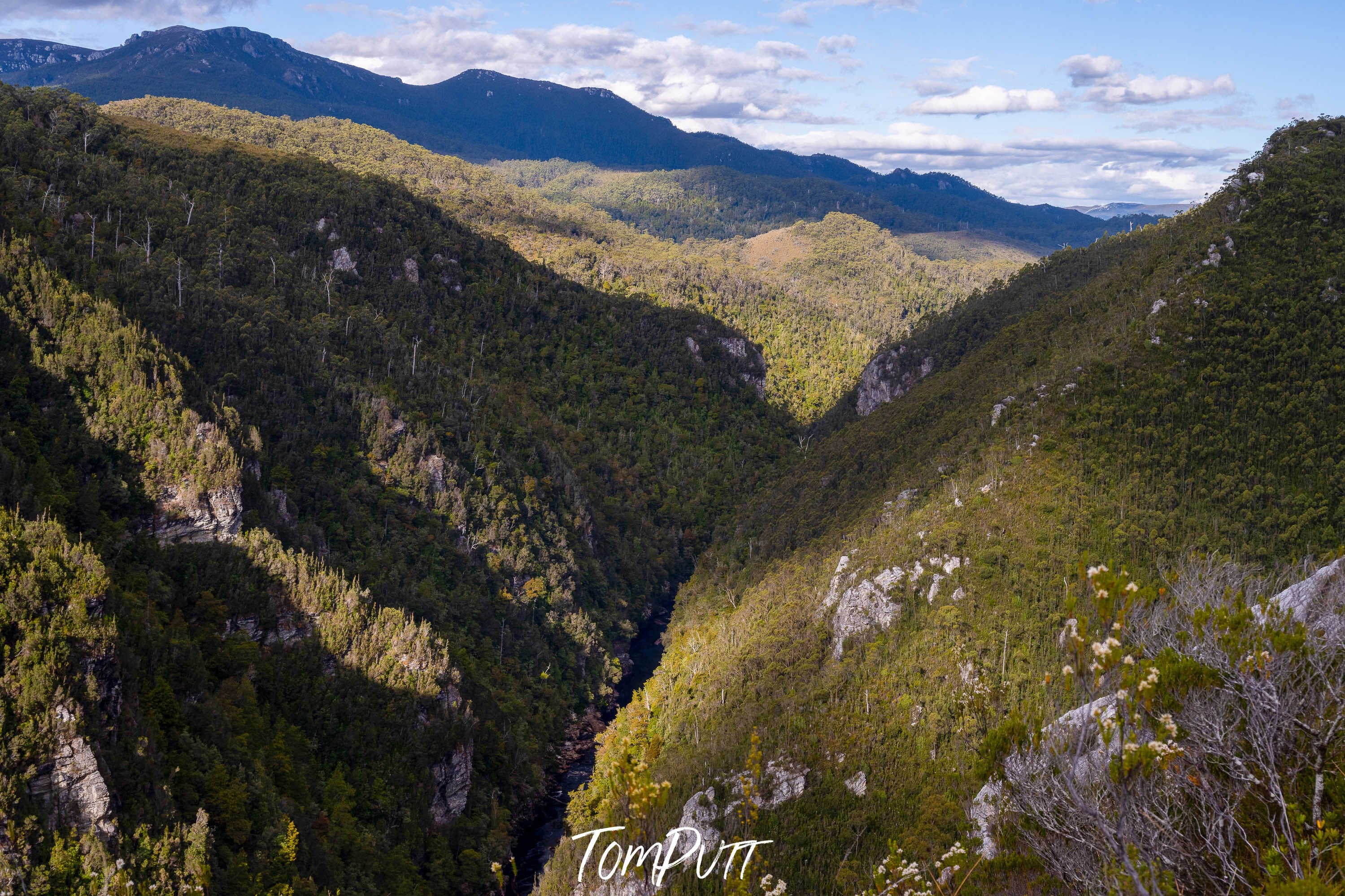 Looking down on the The Franklin River No.17, Tasmania