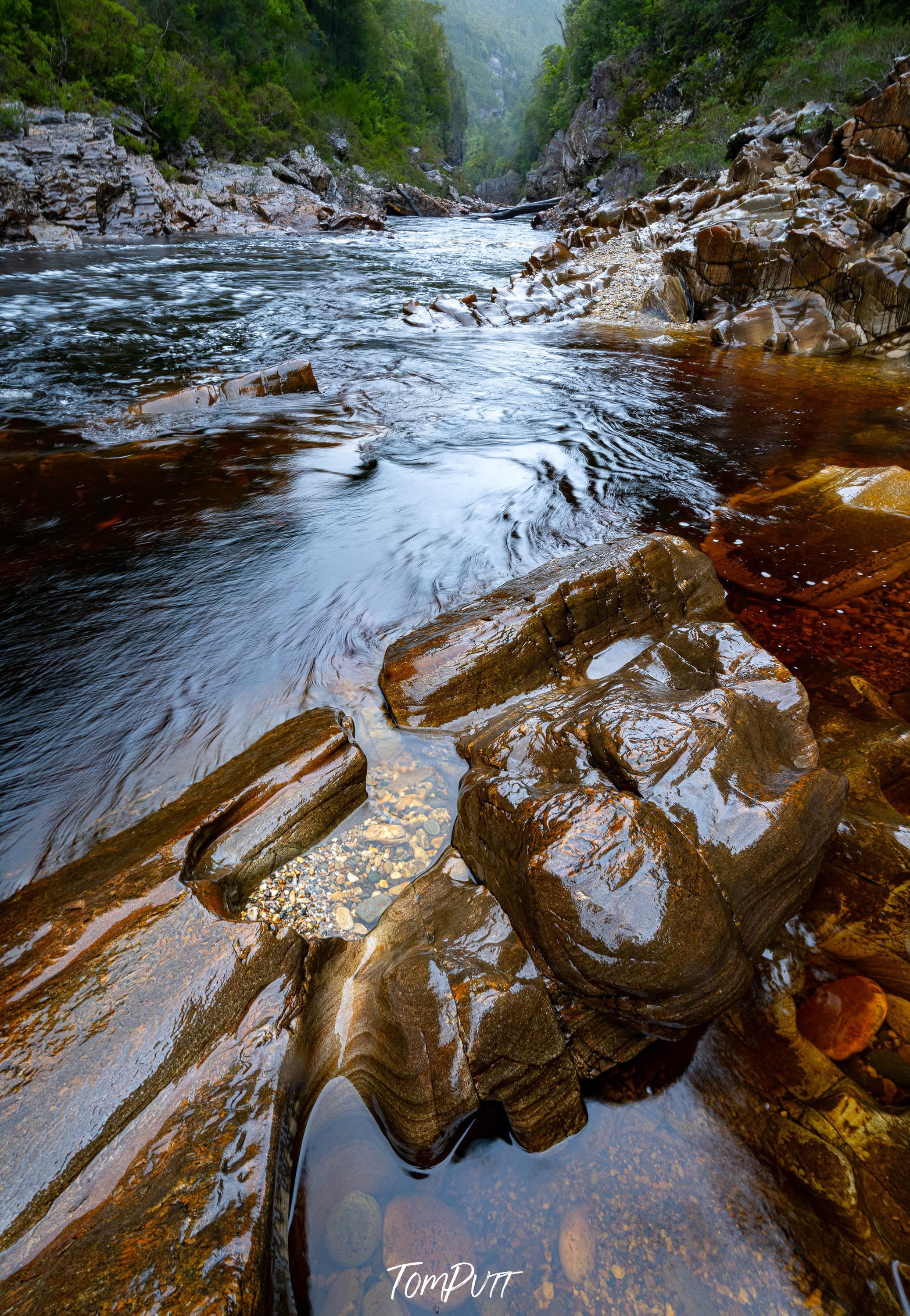 Polished Rocks No.2, The Franklin River, Tasmania