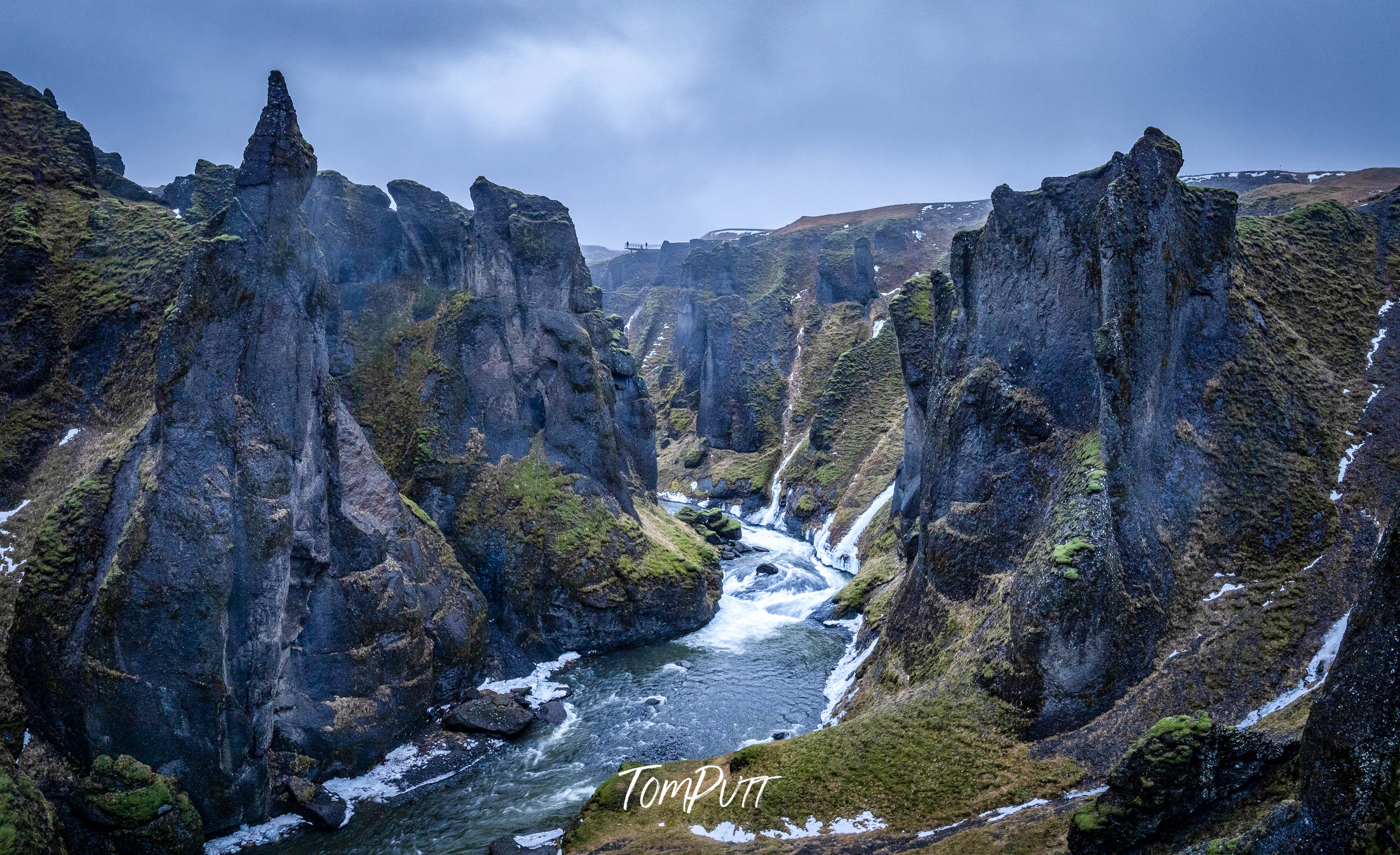 Winding Through the Cliffs, Iceland