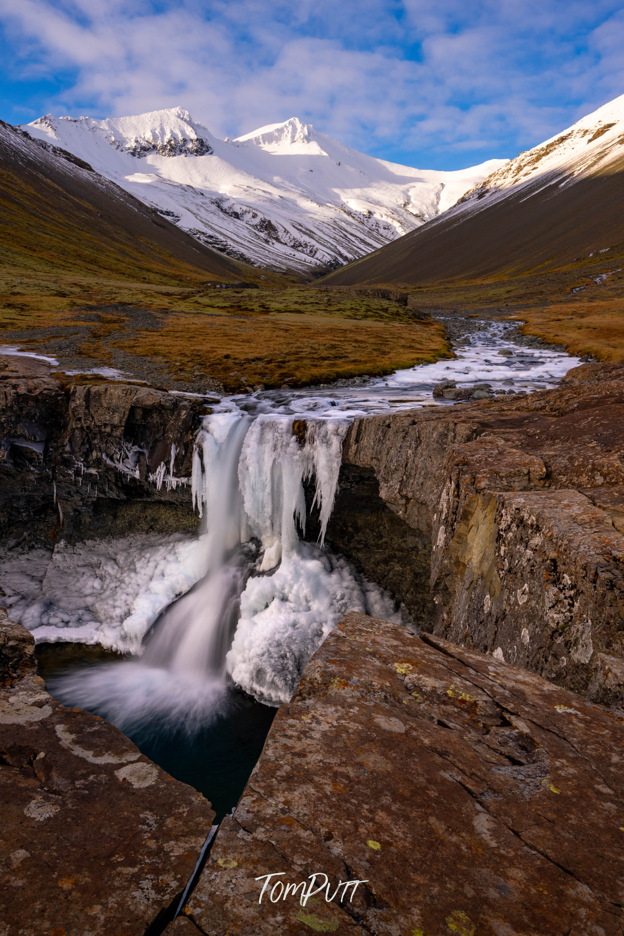 Frozen Cascade, Iceland