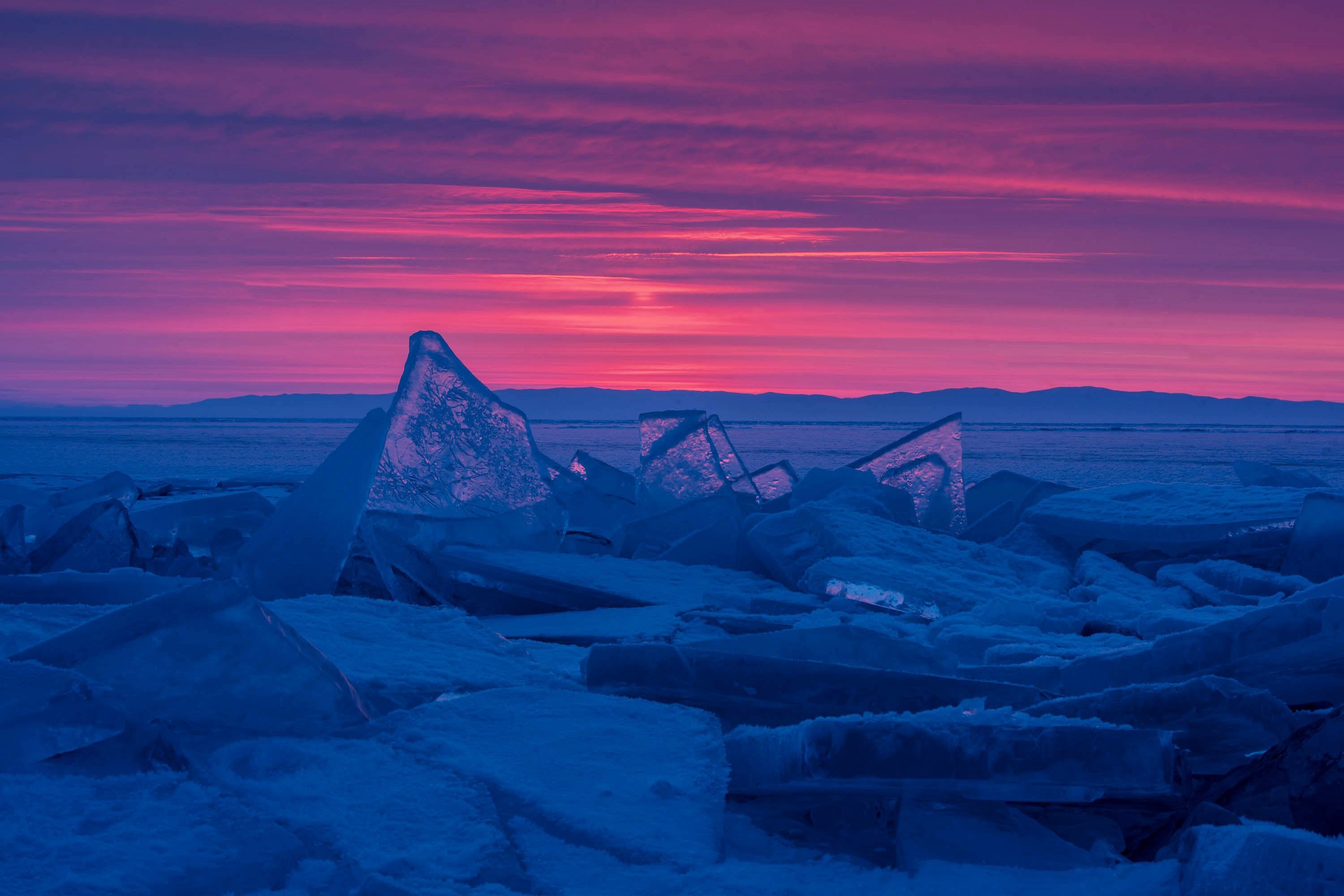 Frozen Twilight, Lake Baikal, Russia