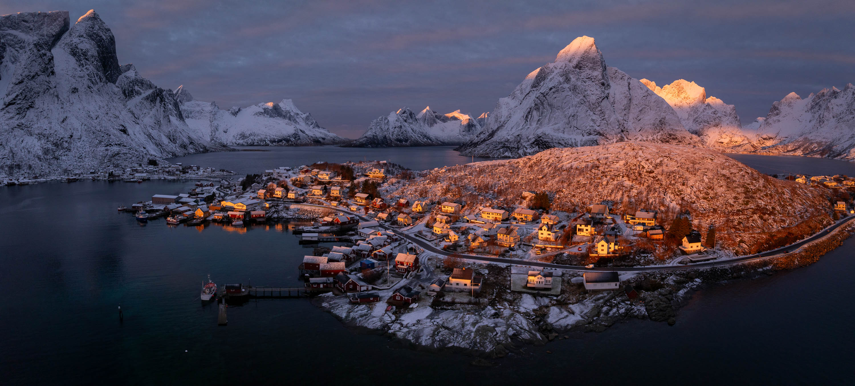 Sunrise at Reine, Lofoten, Norway