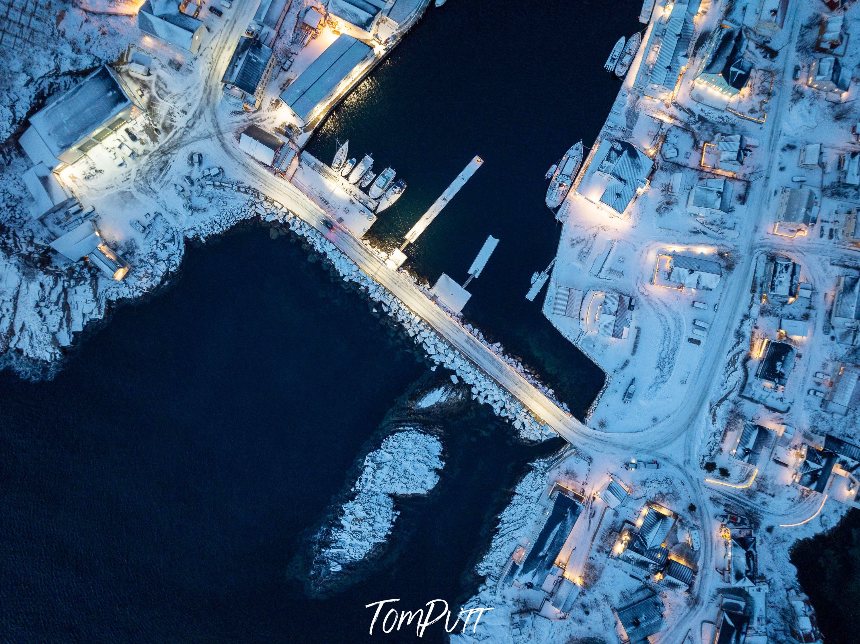 Henningsvær from above, Lofoten, Norway