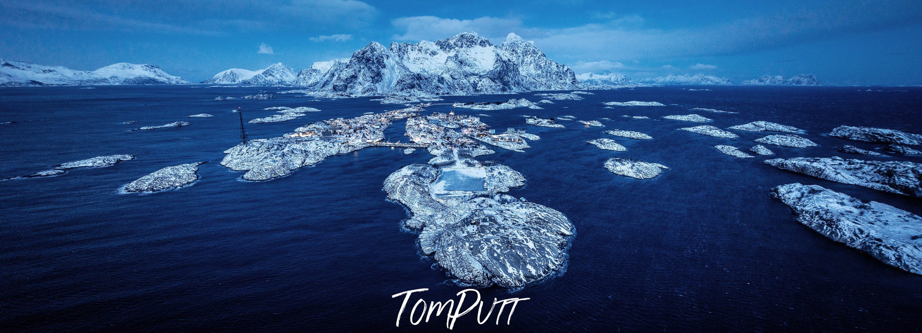 Henningsvær from above, Lofoten, Norway