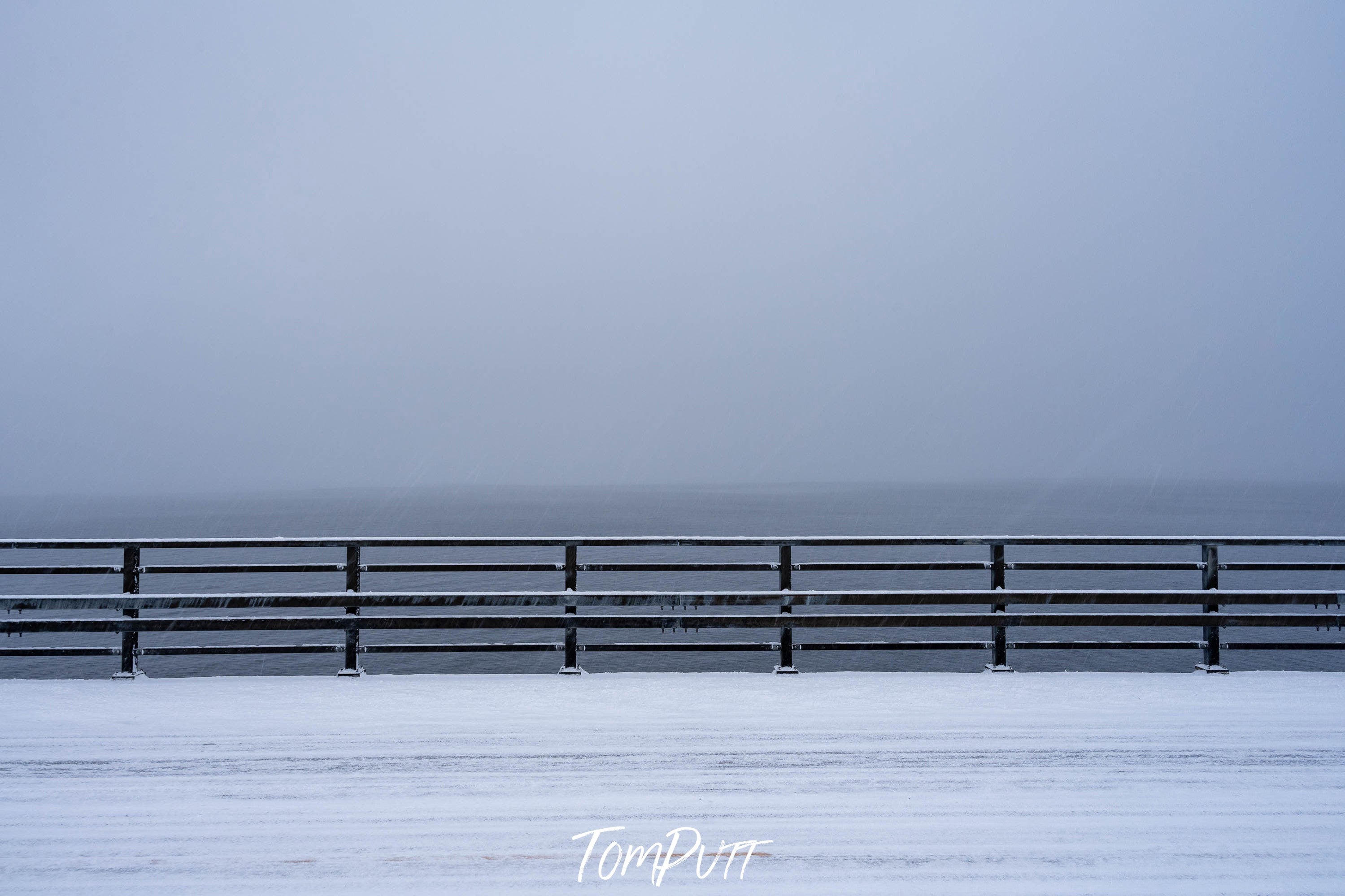 Snowy Crossing, Lofoten, Norway