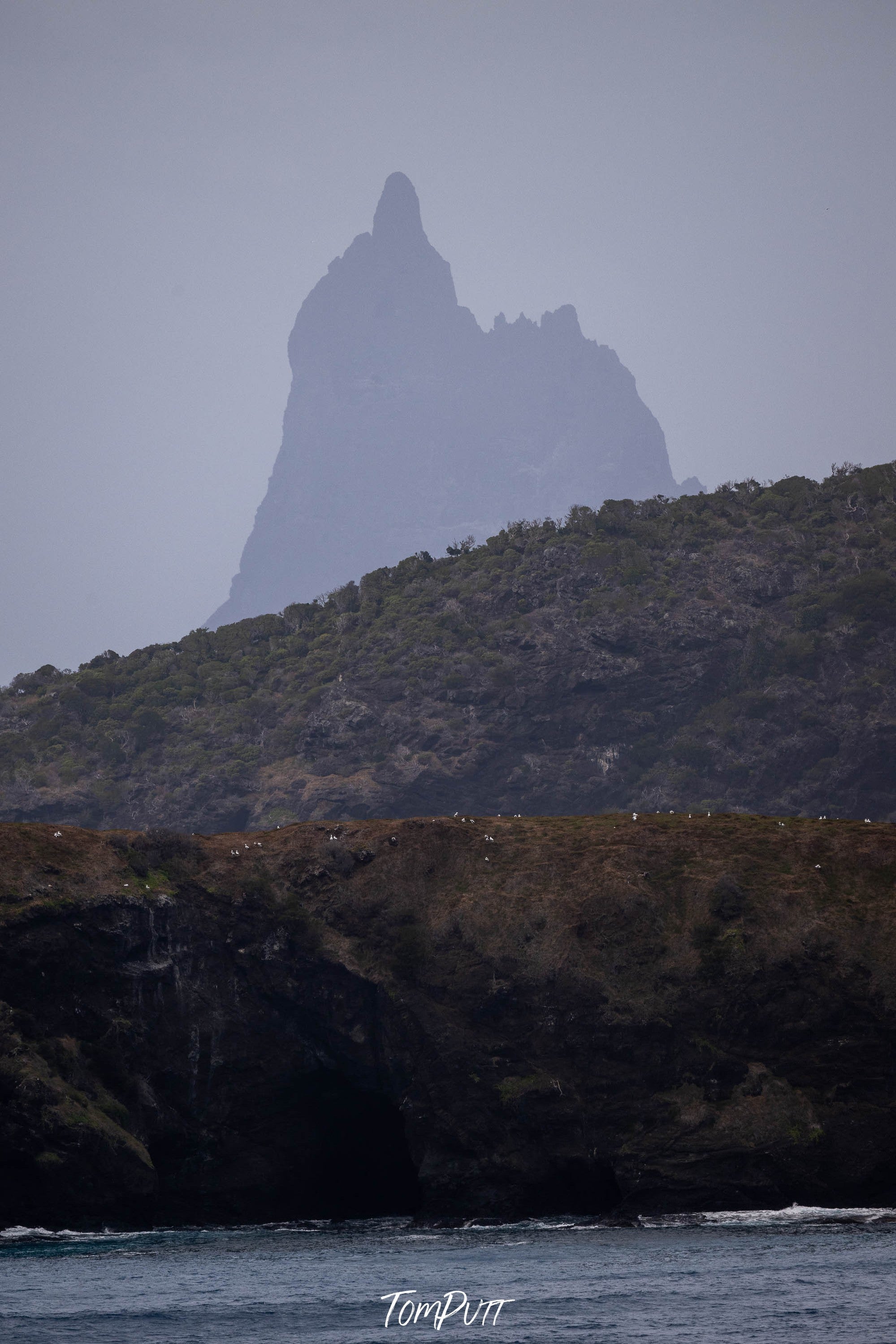 Balls Pyramid from afar, Lord Howe Island