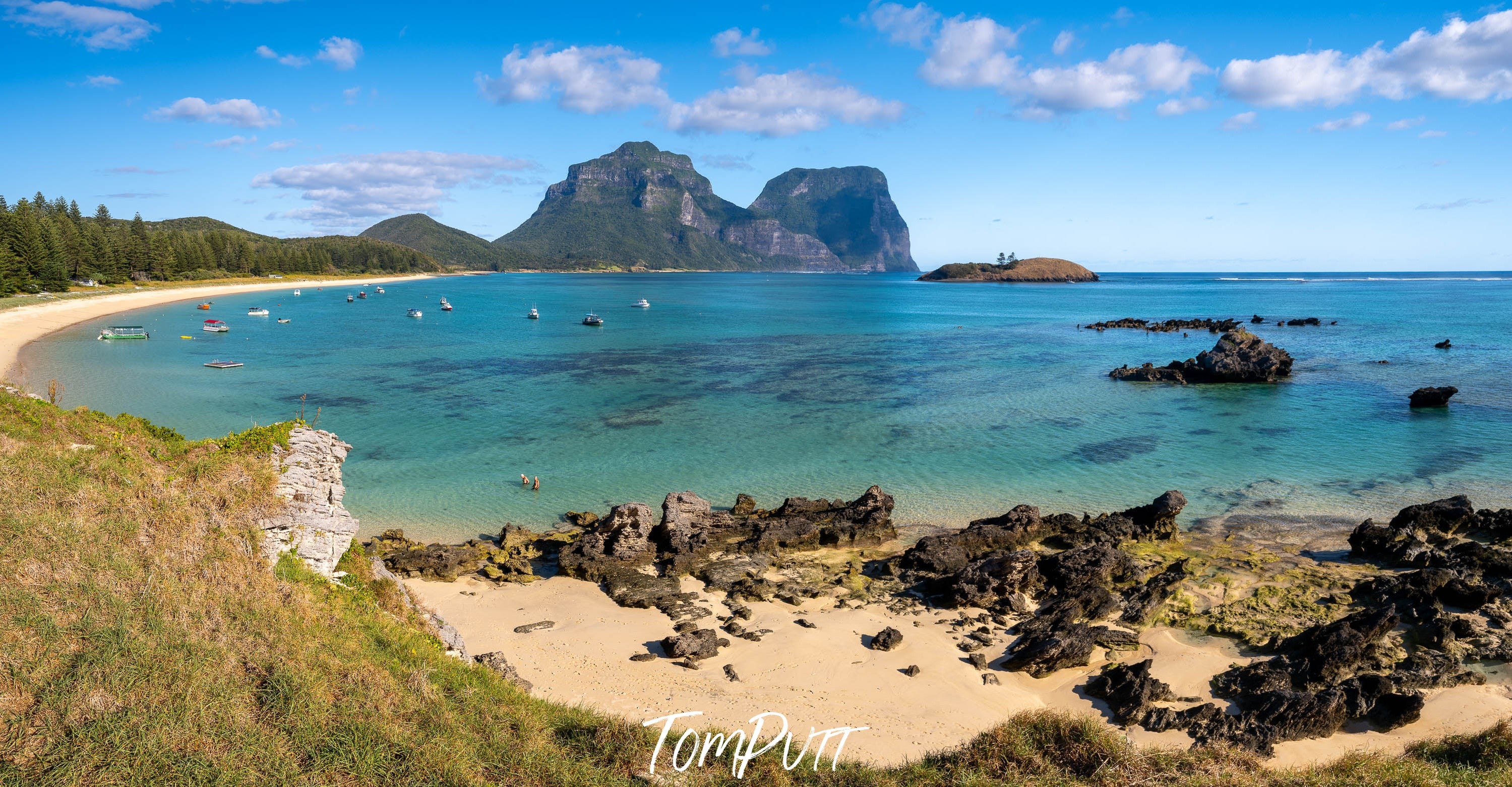 Lagoon Beach panorama, Lord Howe Island