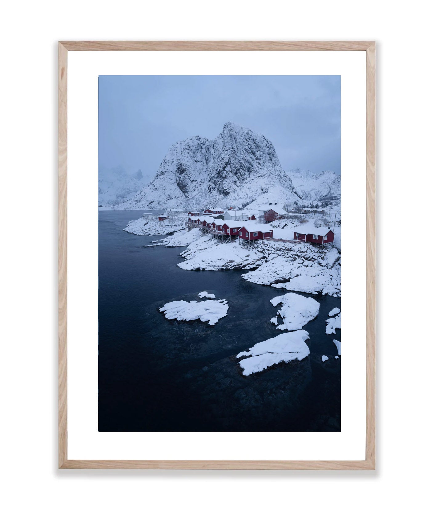 Reine under snow, Lofoten, Norway