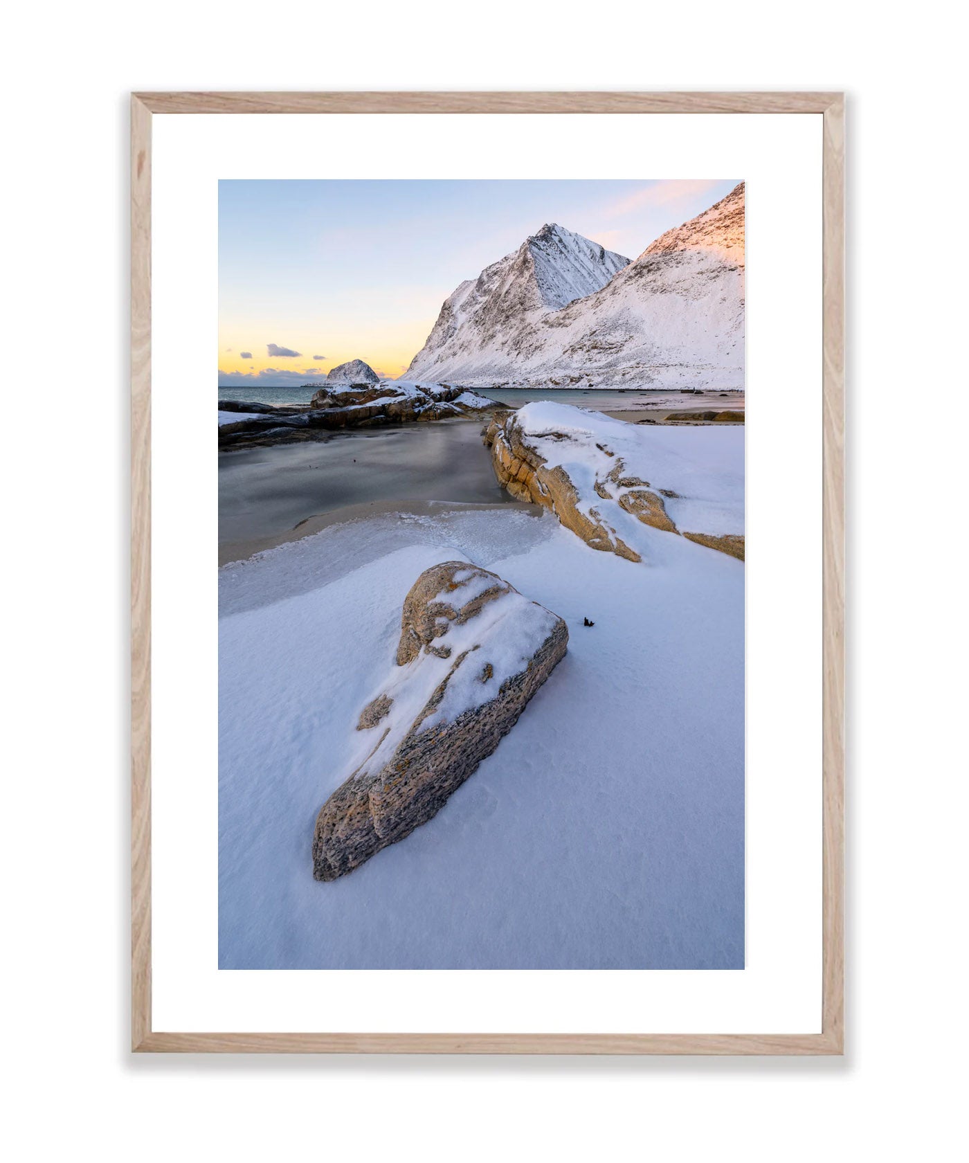 Frozen Beaches, Lofoten, Norway