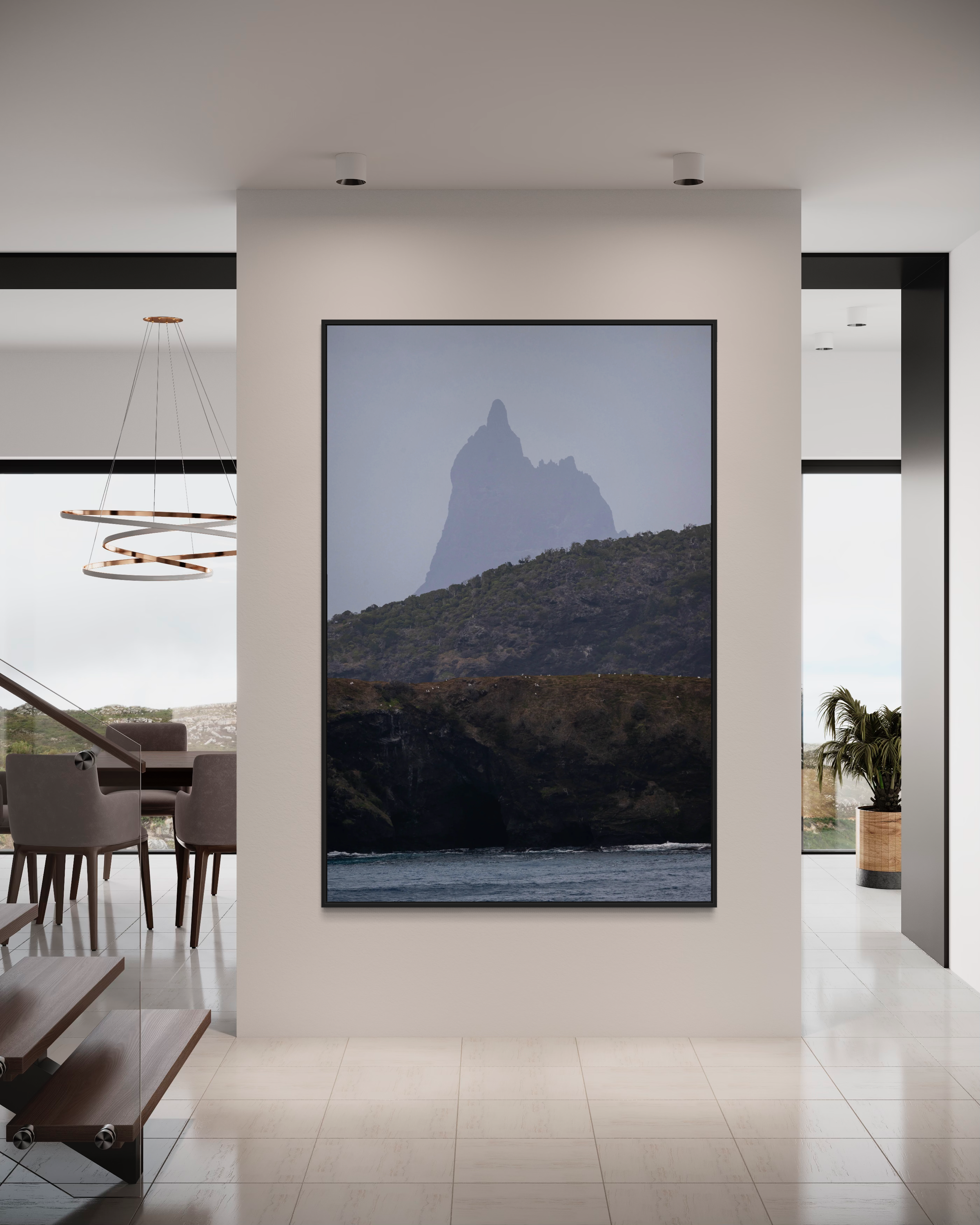 Balls Pyramid from afar, Lord Howe Island
