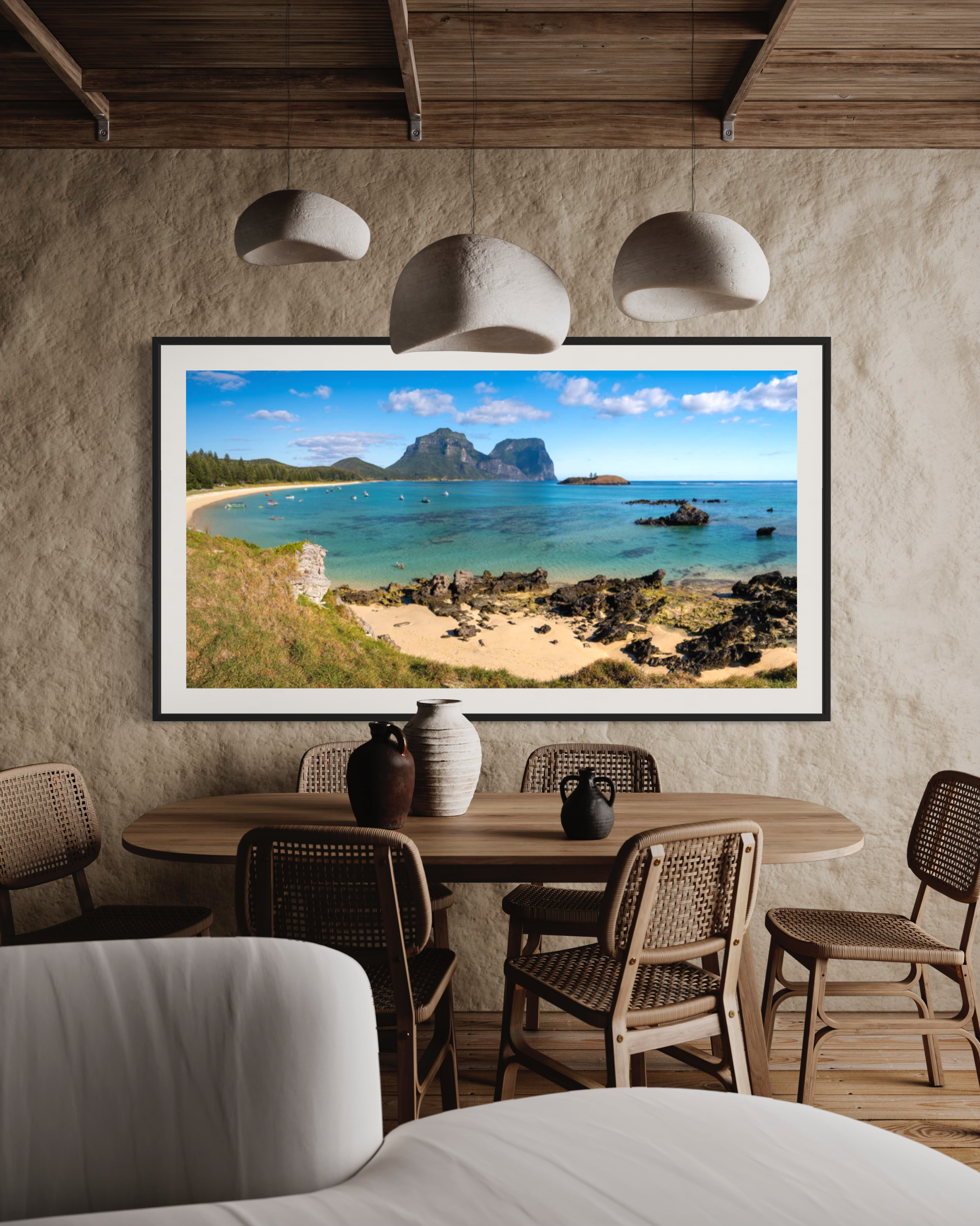Lagoon Beach panorama, Lord Howe Island