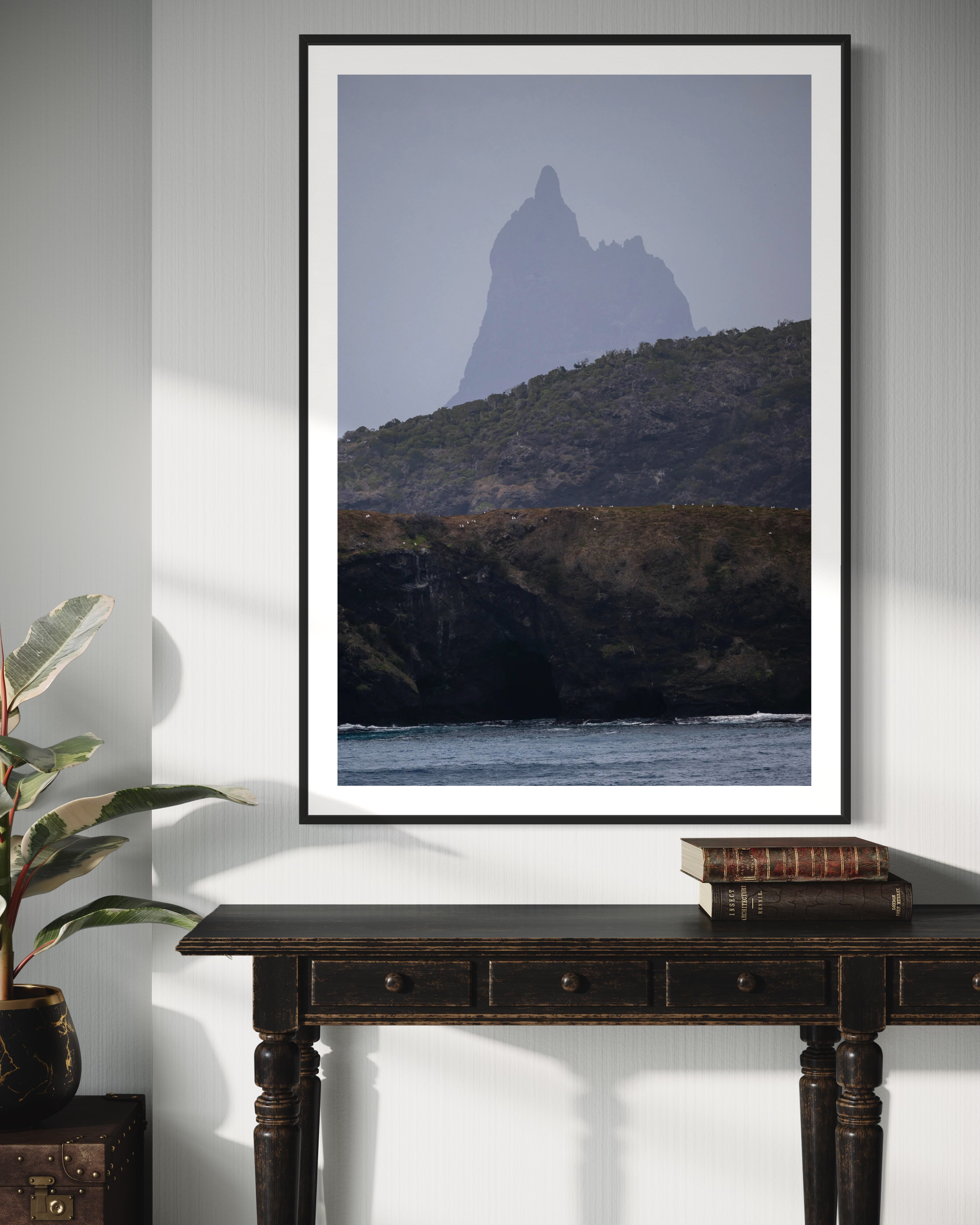Balls Pyramid from afar, Lord Howe Island