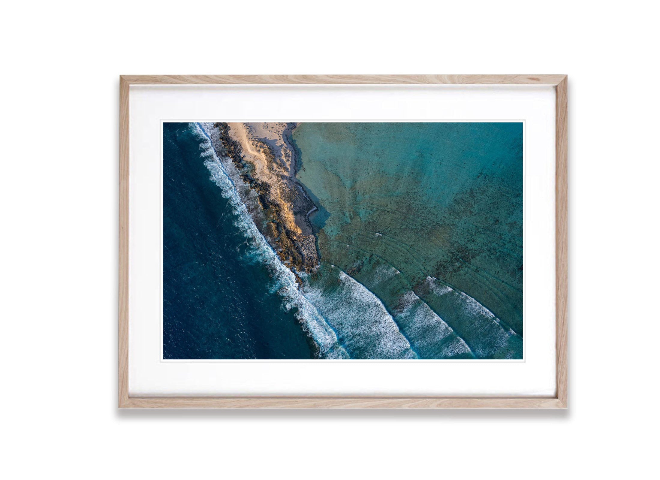 Surf Point from above, Shark Bay, WA Aerial