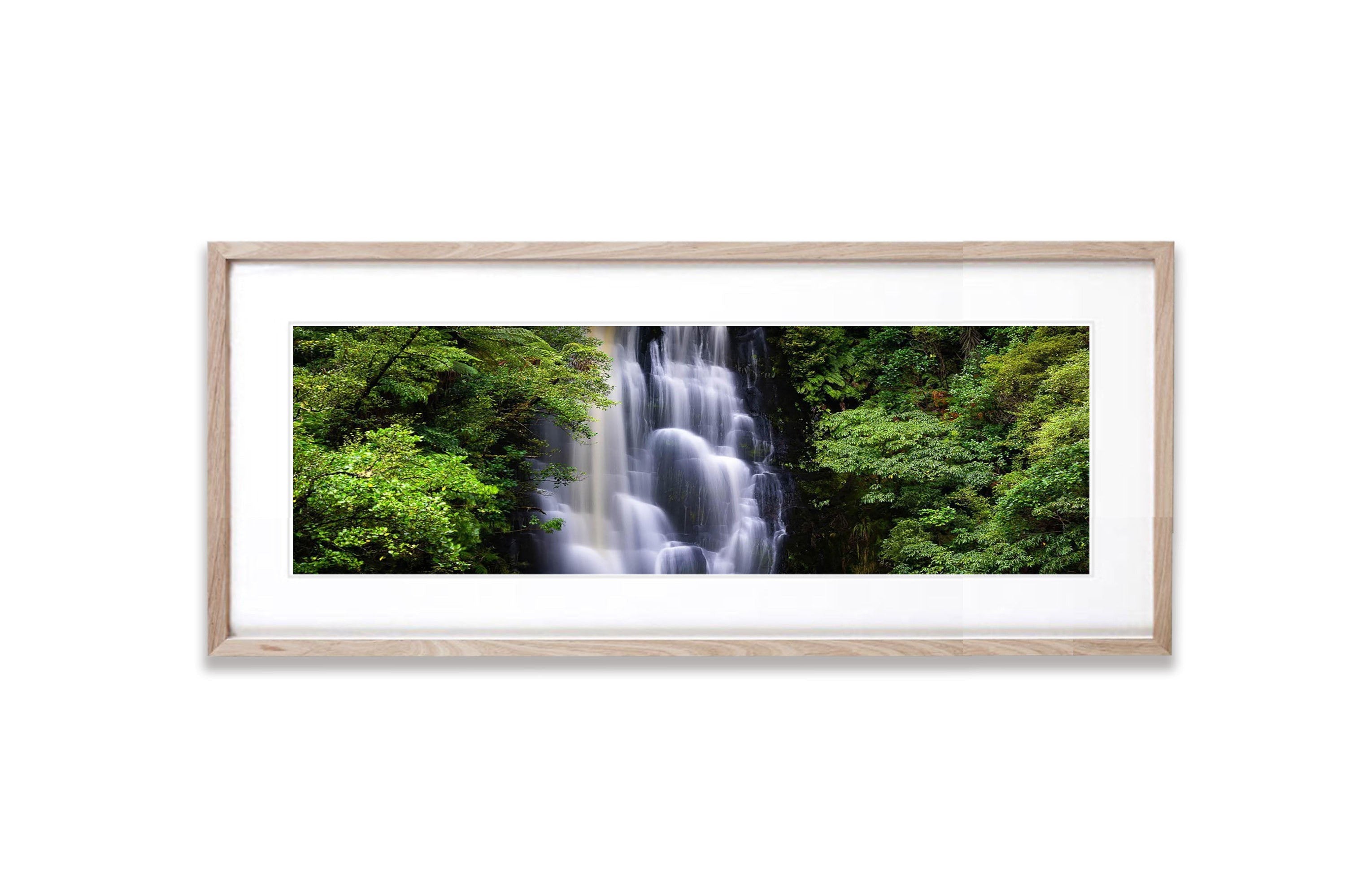 Upper McLean Falls panorama, The Caitlins, New Zealand