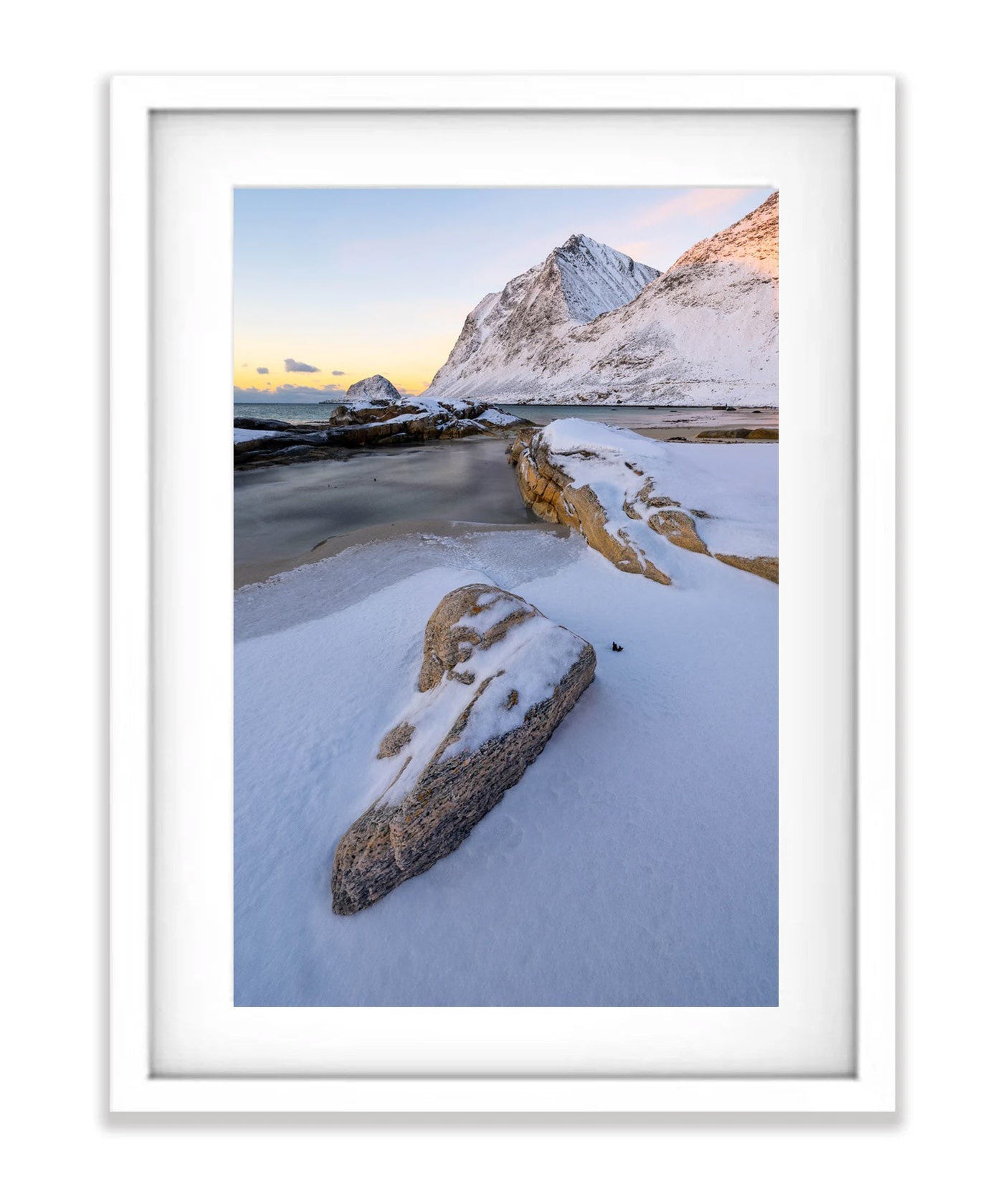 Frozen Beaches, Lofoten, Norway