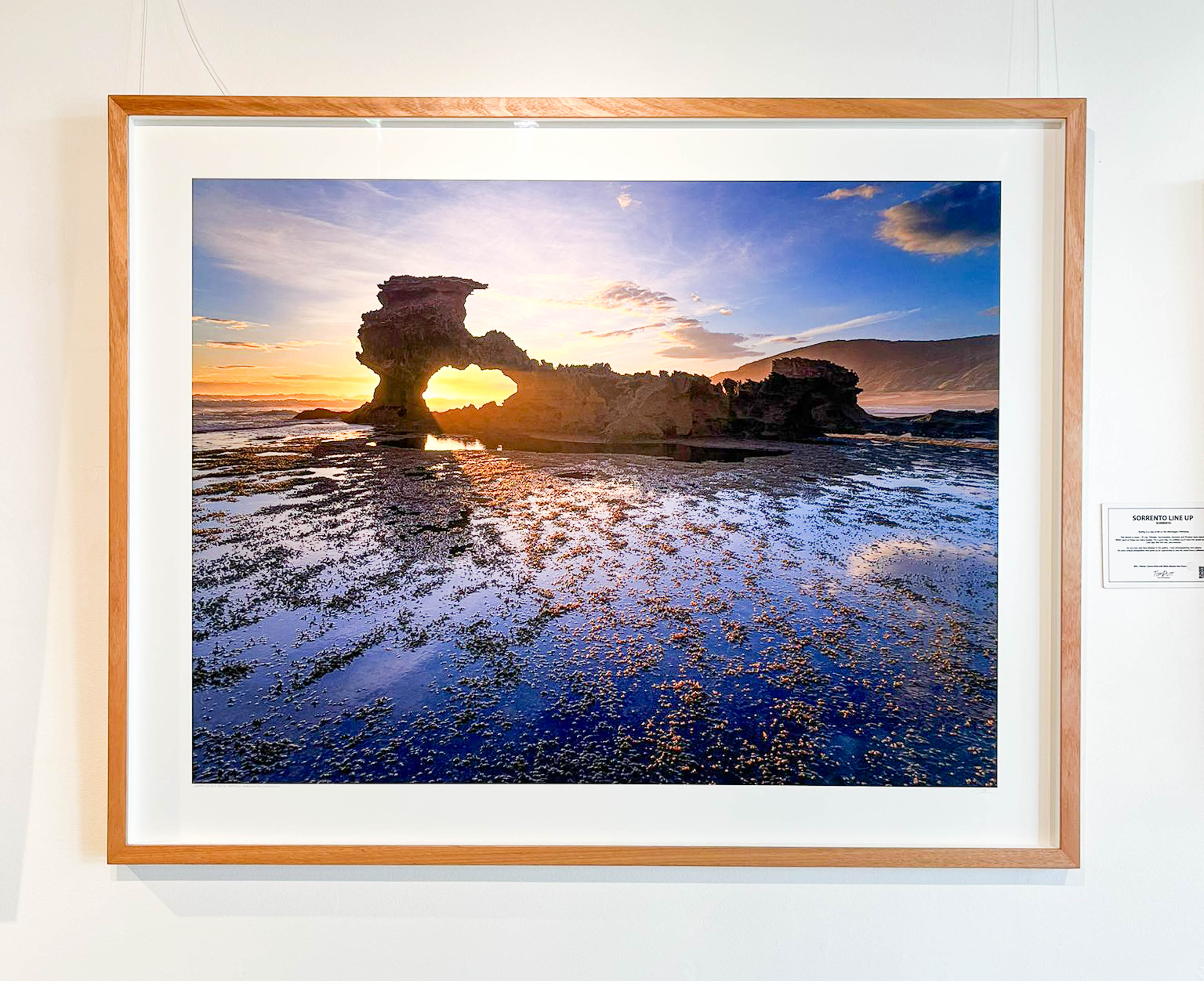 ARTWORK INSTOCK -  Sierra Nevada Rocks - 150 x 120cms Framed Raw Oak Print Framed with ArtGlass