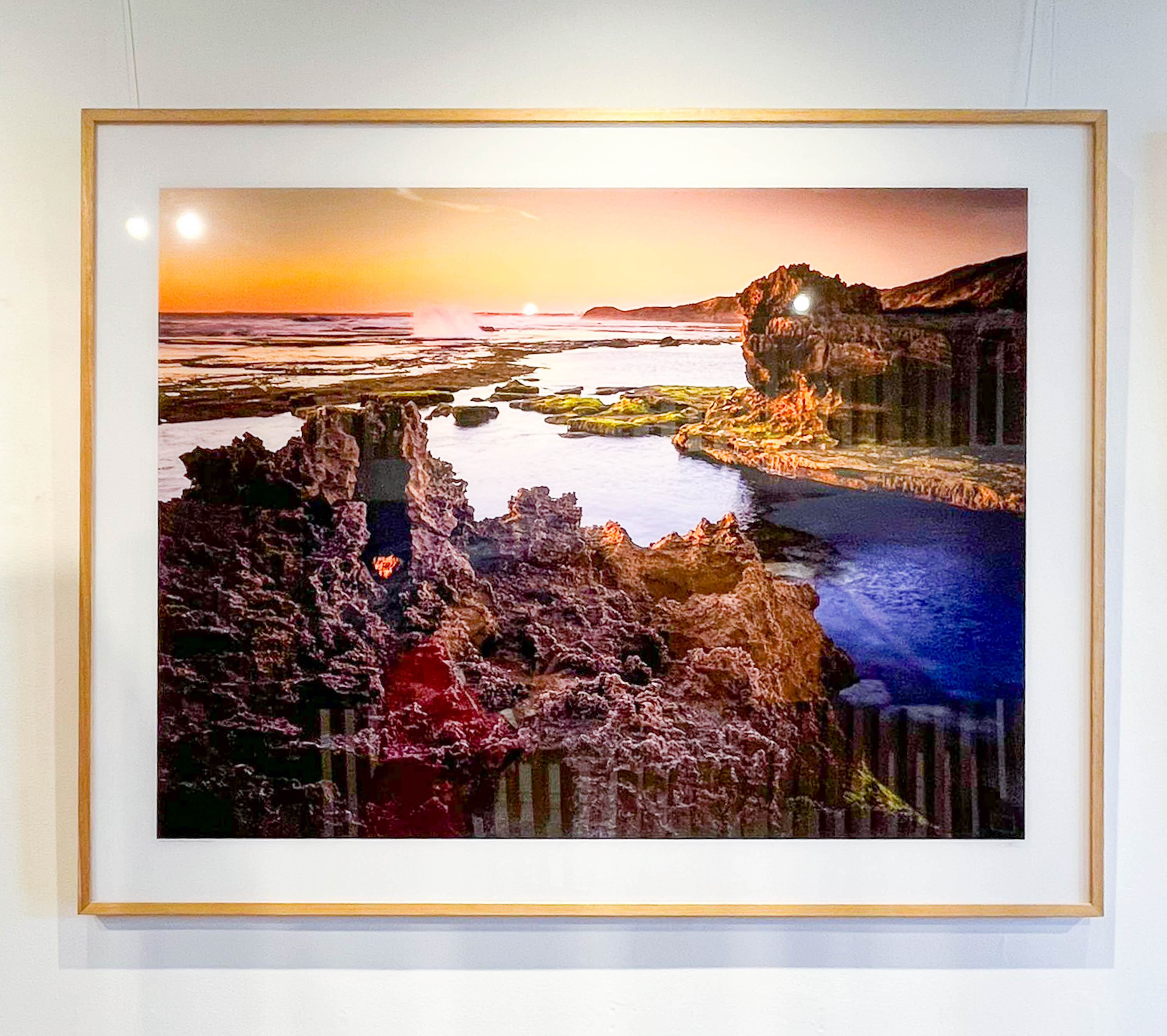 ARTWORK INSTOCK -  Point Nepean VIC - 150 x 120cms Raw Oak Framed Print PICKUP TODAY!