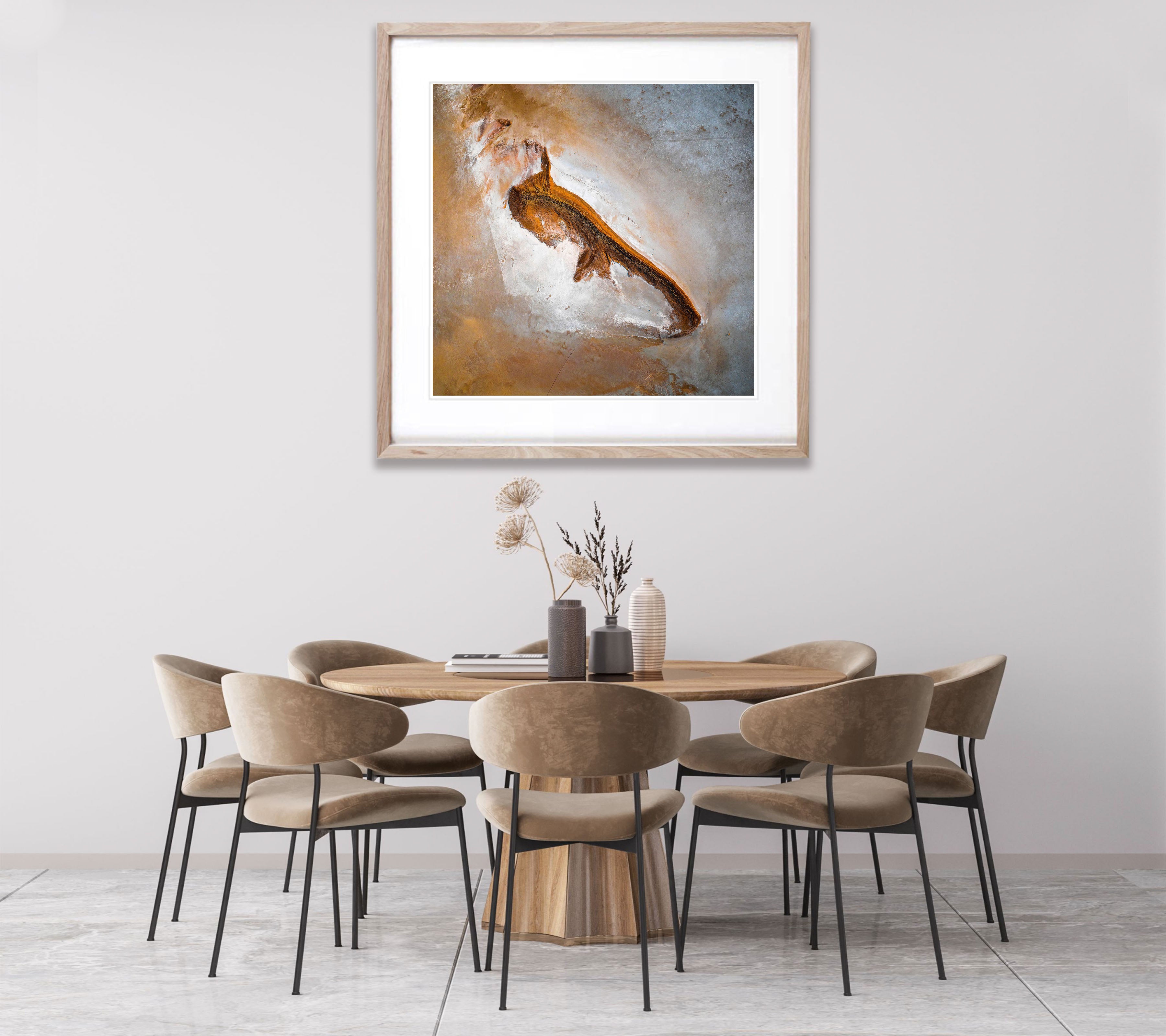 ARTWORK INSTOCK - 'Amphibian' - Available 150 x 150cms Mounted Print (ready to frame) in the gallery TODAY!